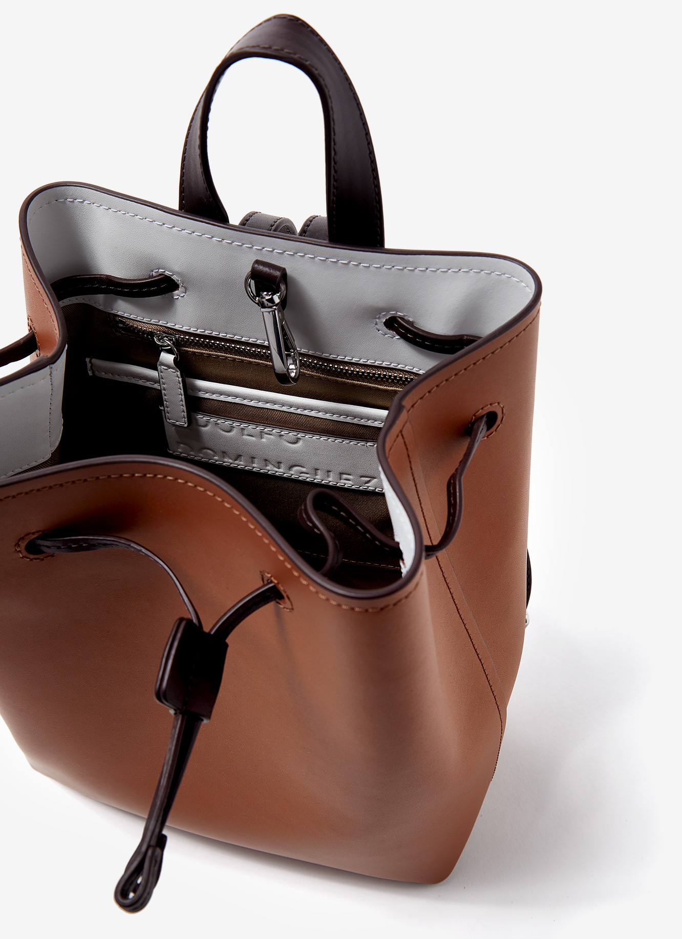 Vachetta leather backpack sack image number 2