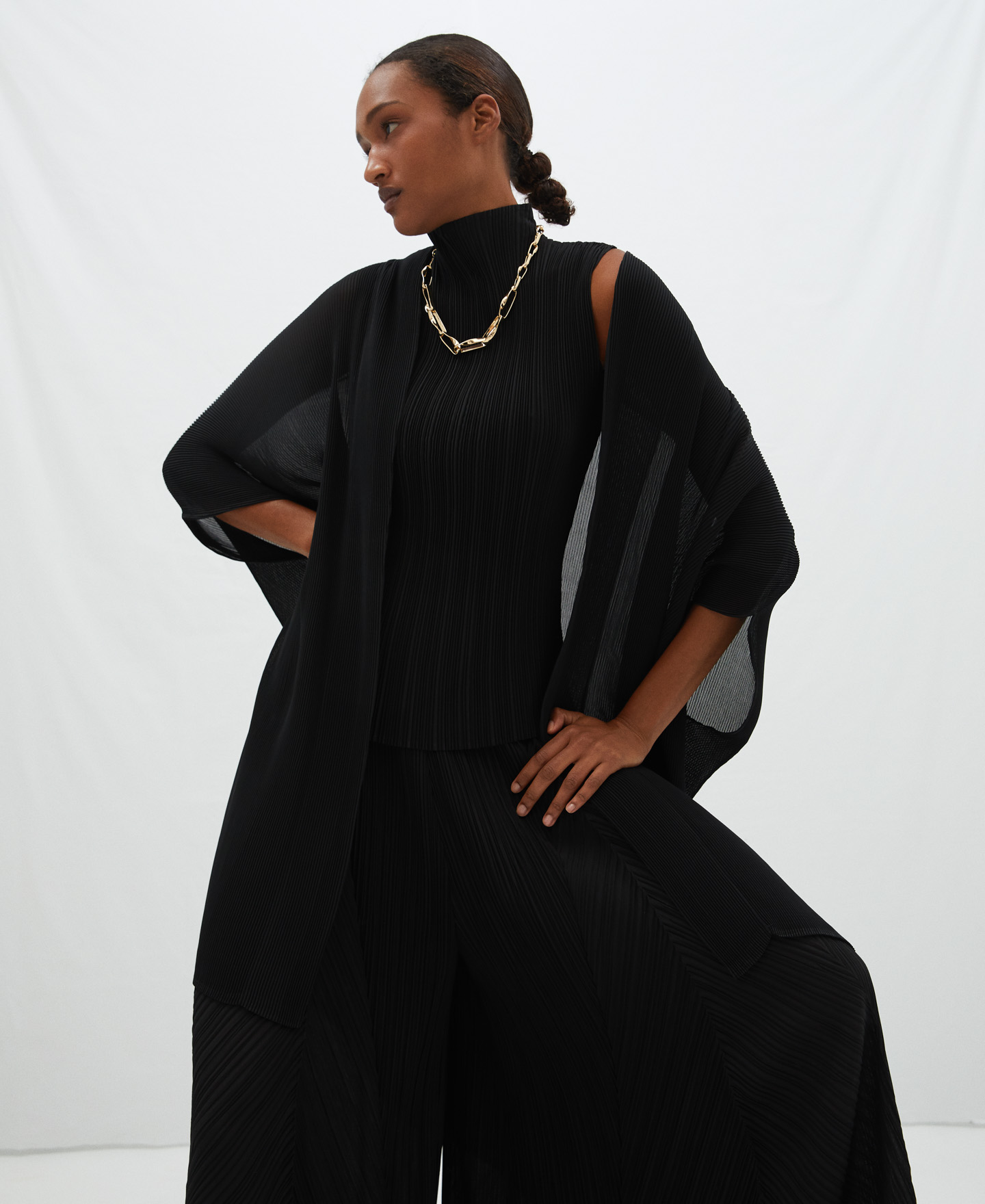 Wrap-around crinkle jacket image number 0
