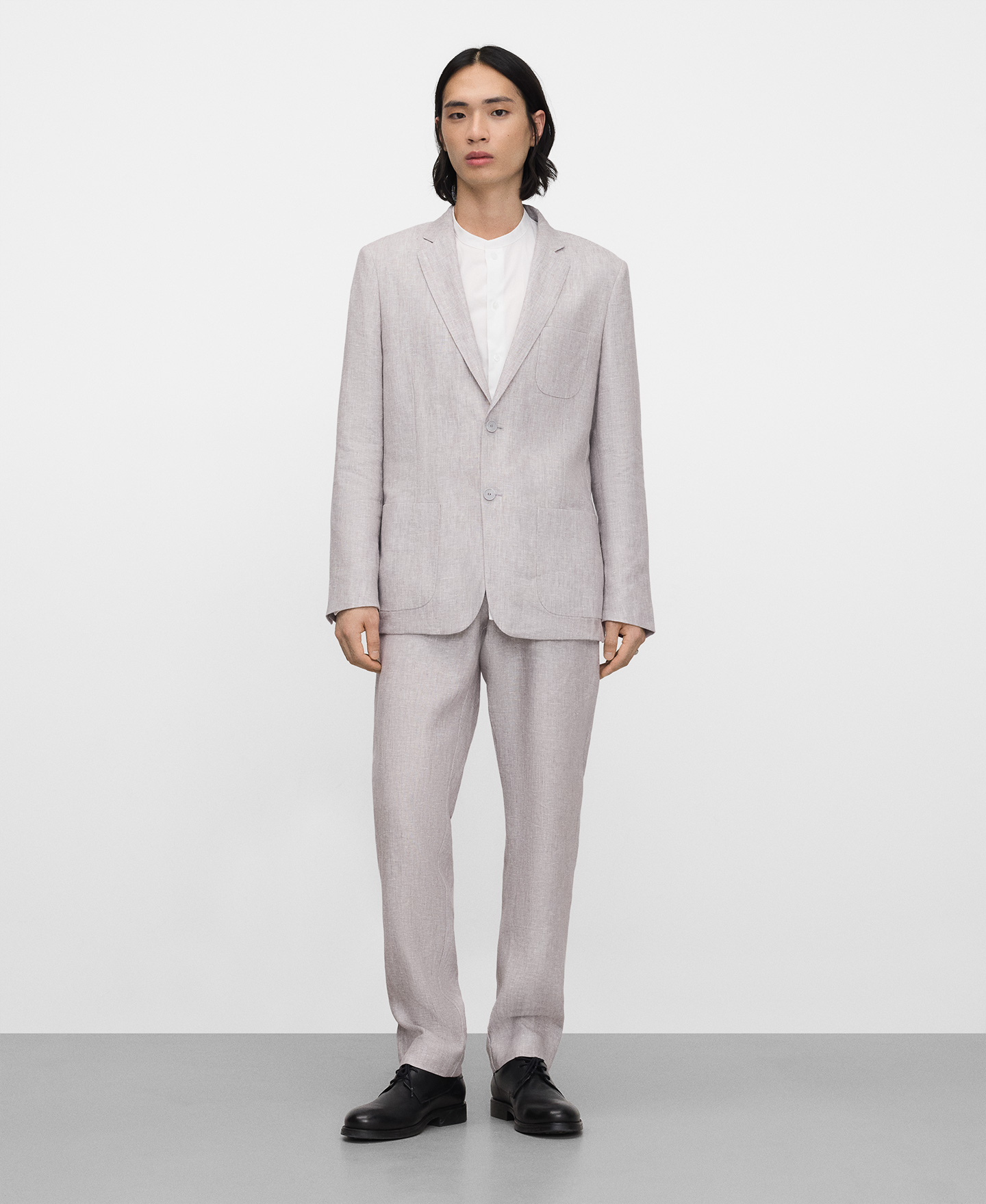 European linen tailored trousers image number 1