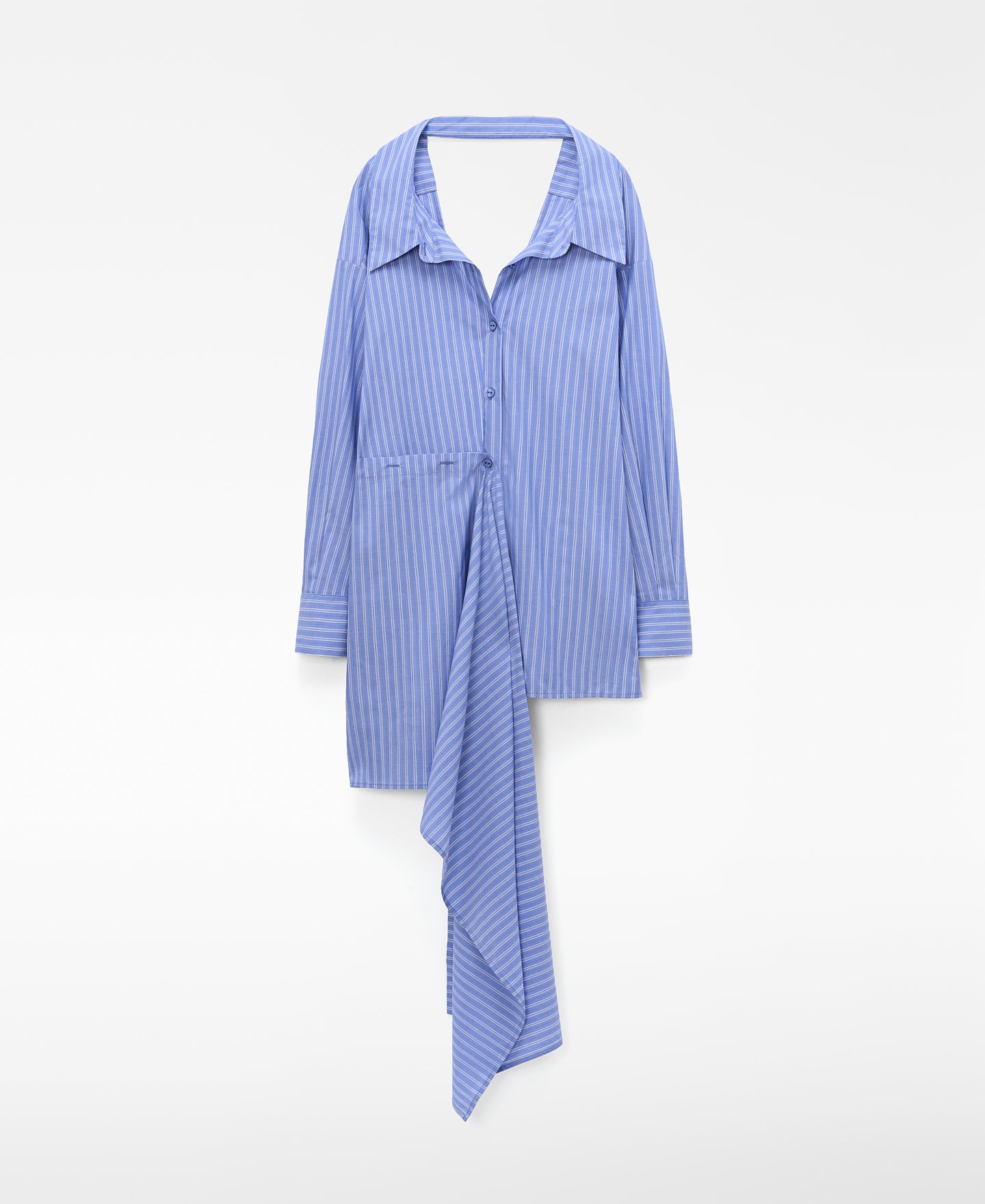 Camisa multiposici&oacute;n rayas algod&oacute;n image number 0