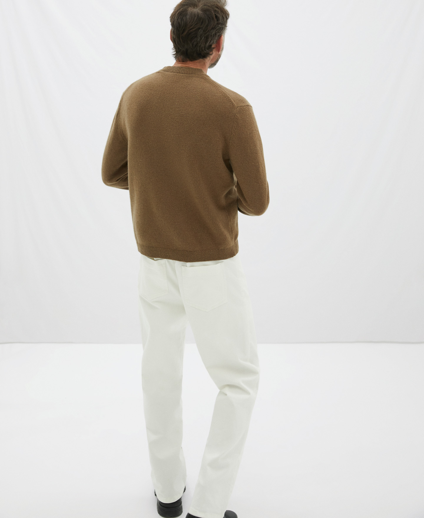 Merino wool crew neck sweater image number 2