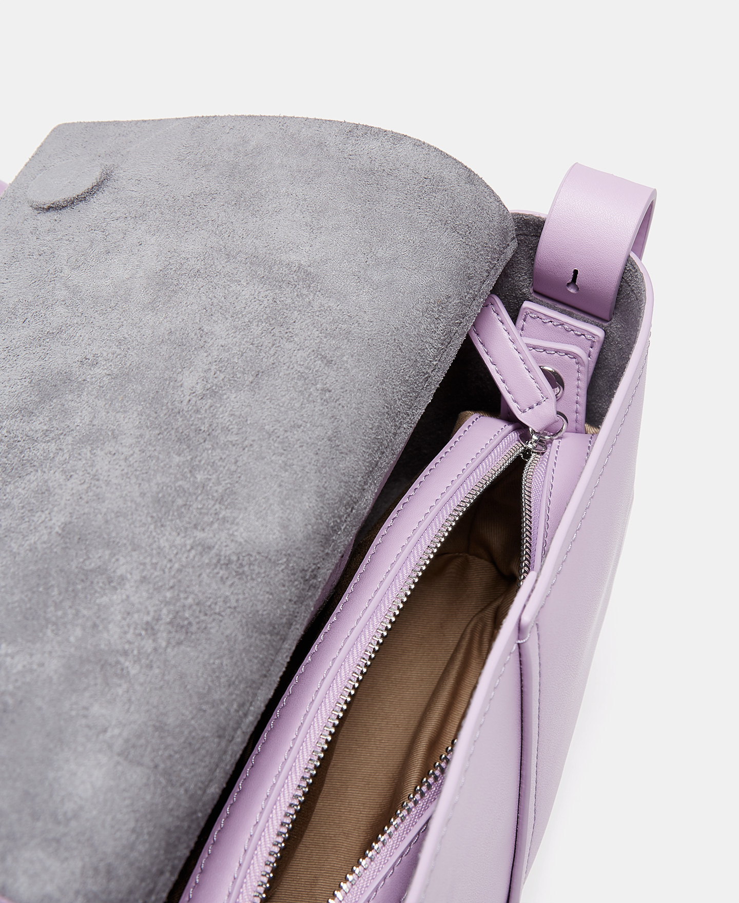 Vachetta leather flap crossbody bag image number 2