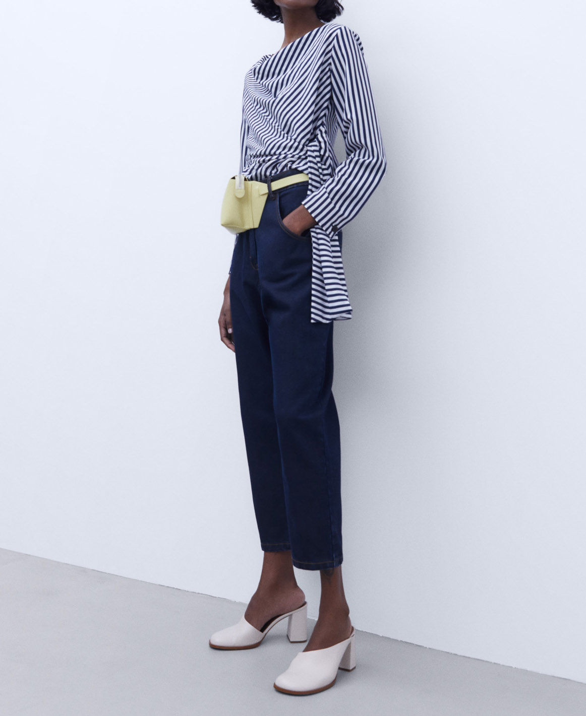 Draped neckline shirt image number 1