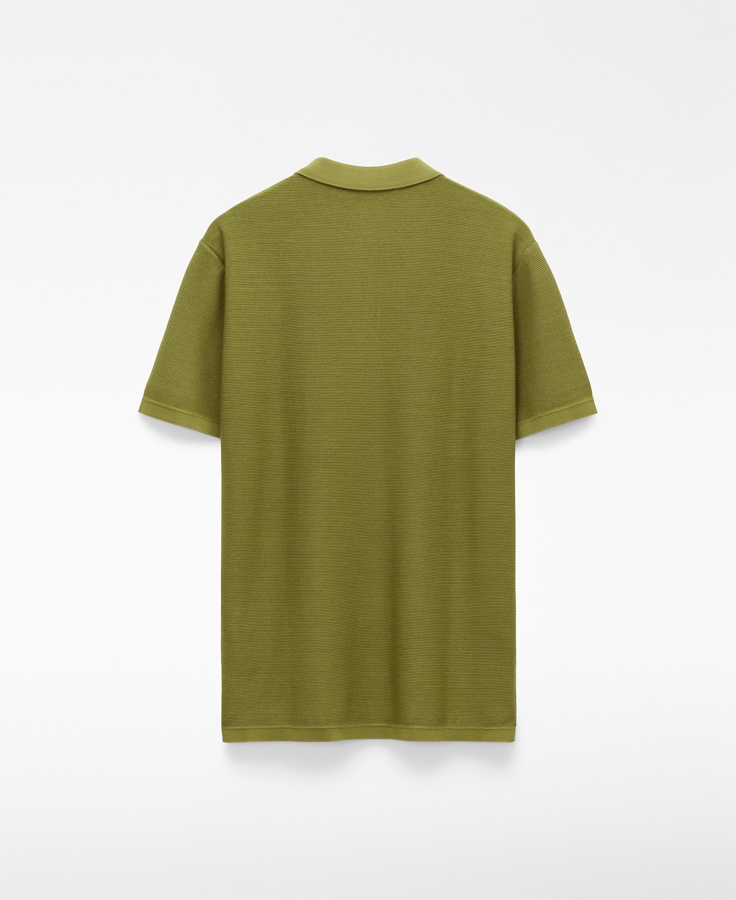 Regular fit structured knit polo shirt image number 5