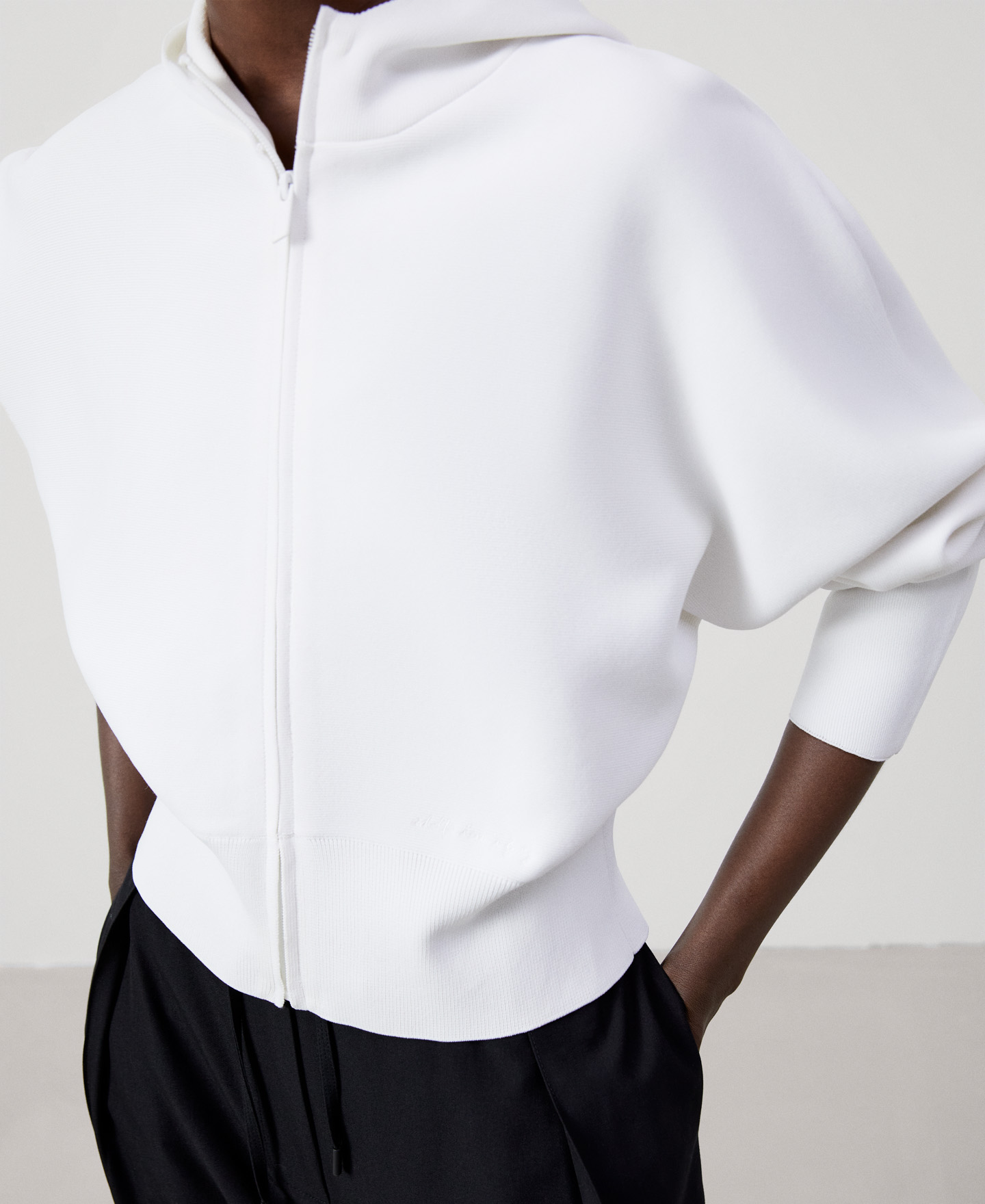 Viscose and nylon jacket image number 3