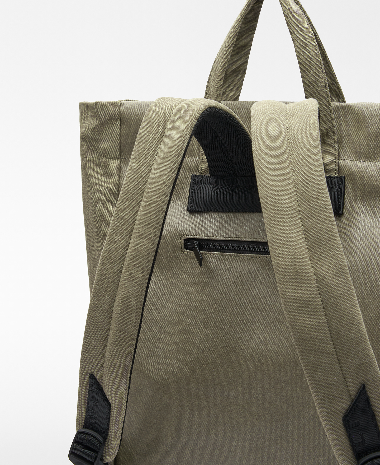Recycled polyester blend backpack man image number 3