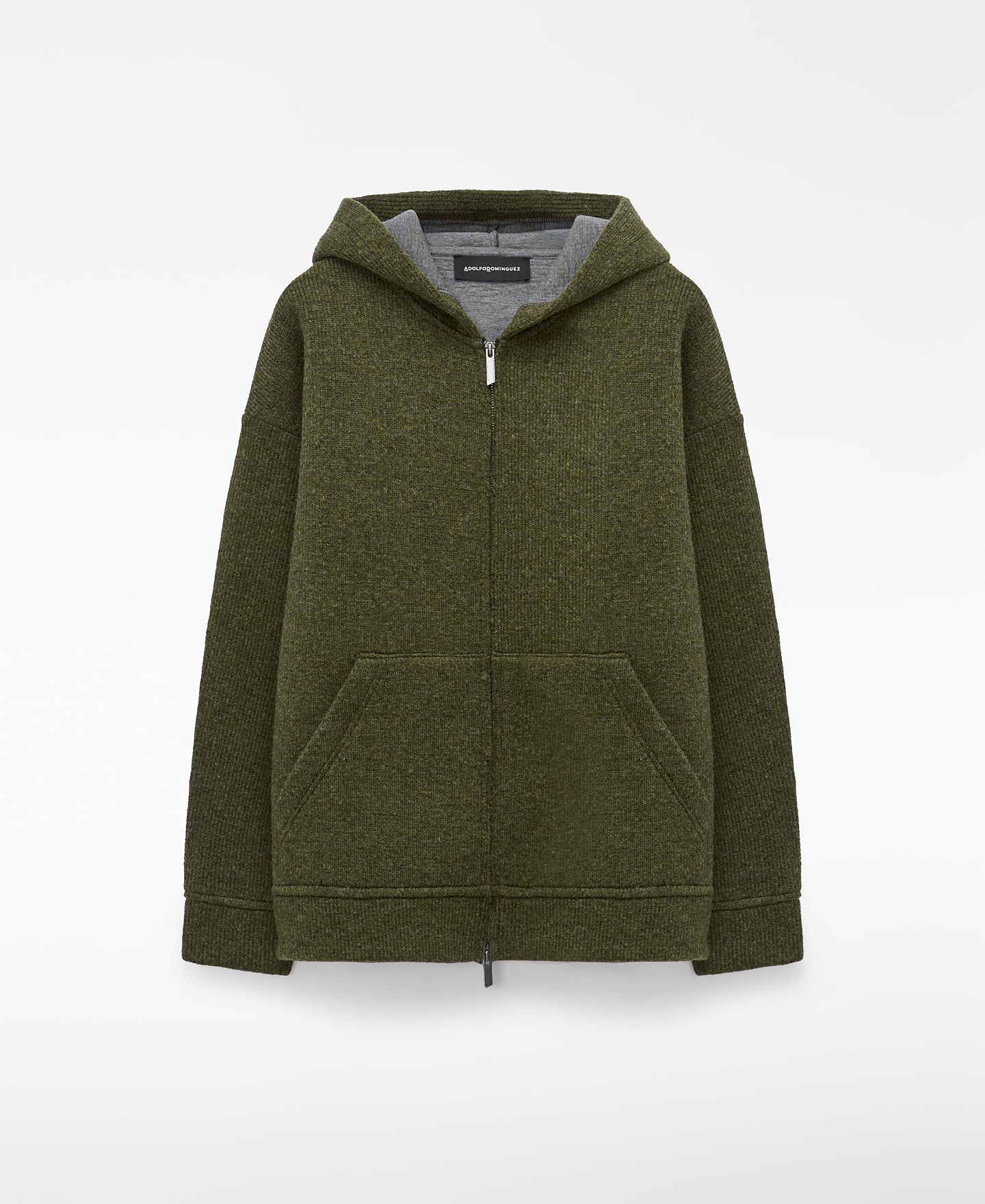 Hooded knit sweatshirt image number 4