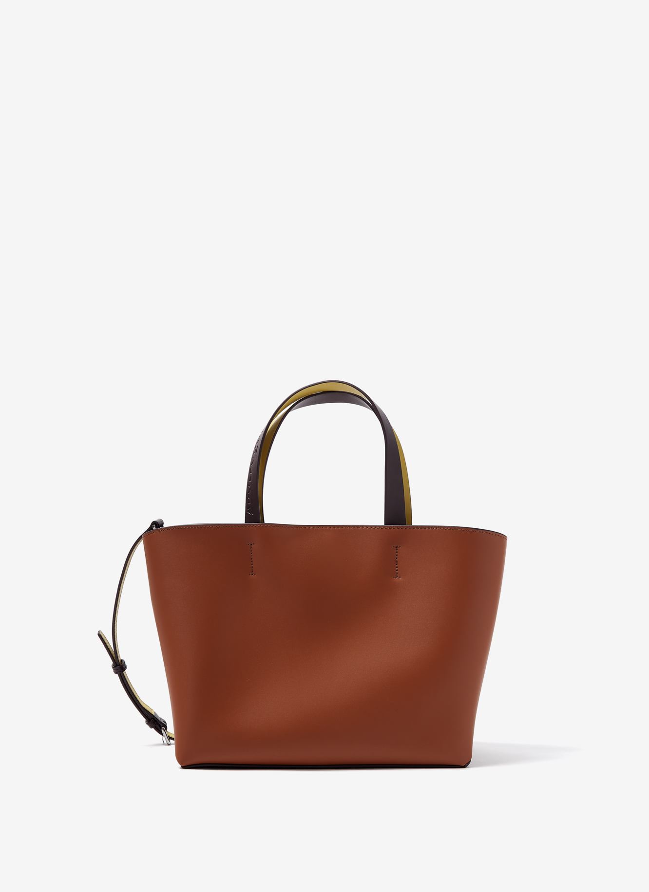 Shopper horizontal en piel vaqueta image number 0