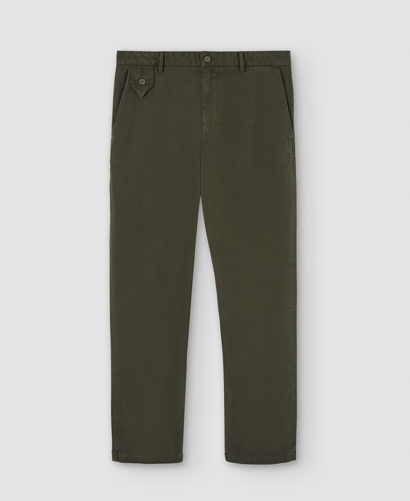 Stretch cotton straight trousers image number 4