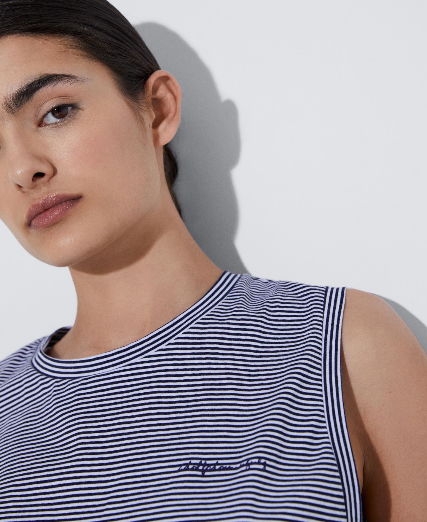 Organic cotton striped top image number 3