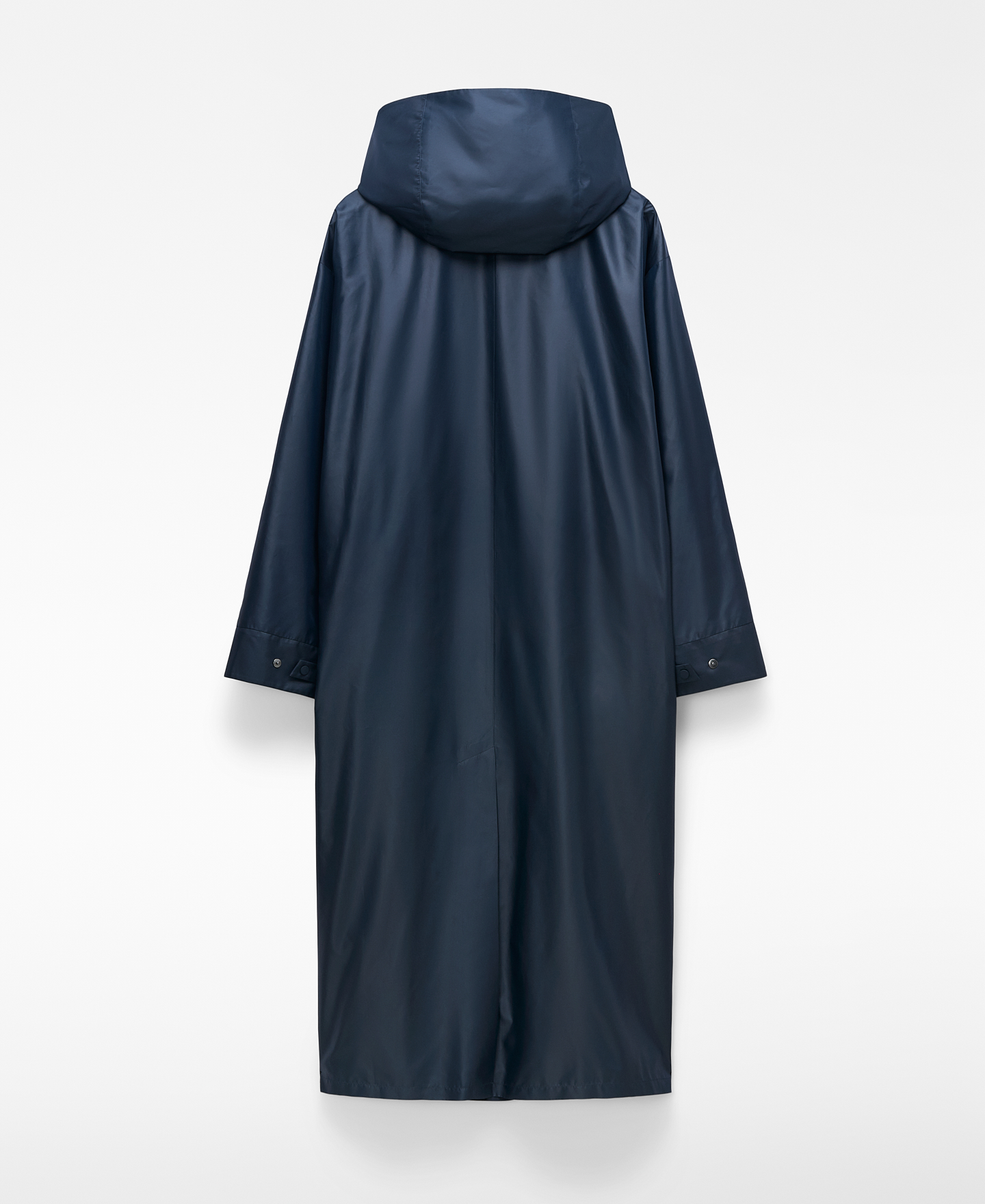 Mixed-fabric trench coat man image number 7