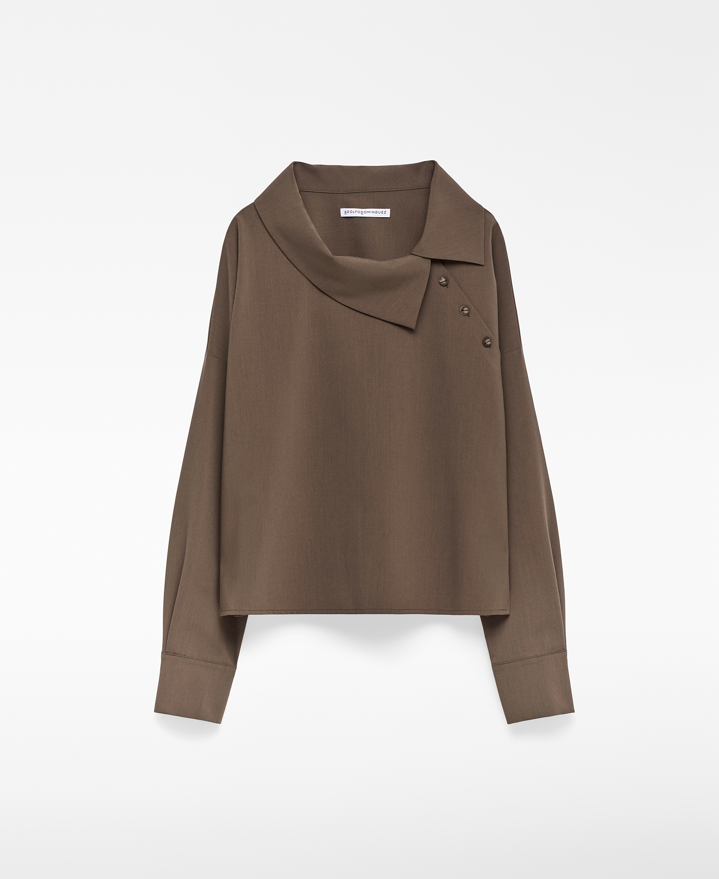 Chemise à col revers asymétrique pour femme image number 4