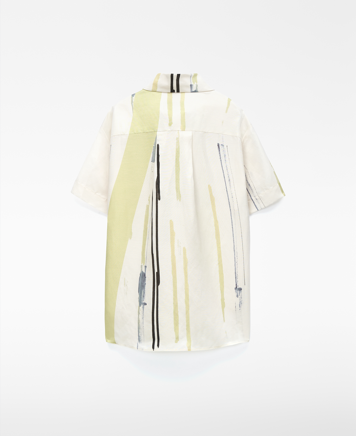 Camisa oversize asim&eacute;trica estampada image number 5