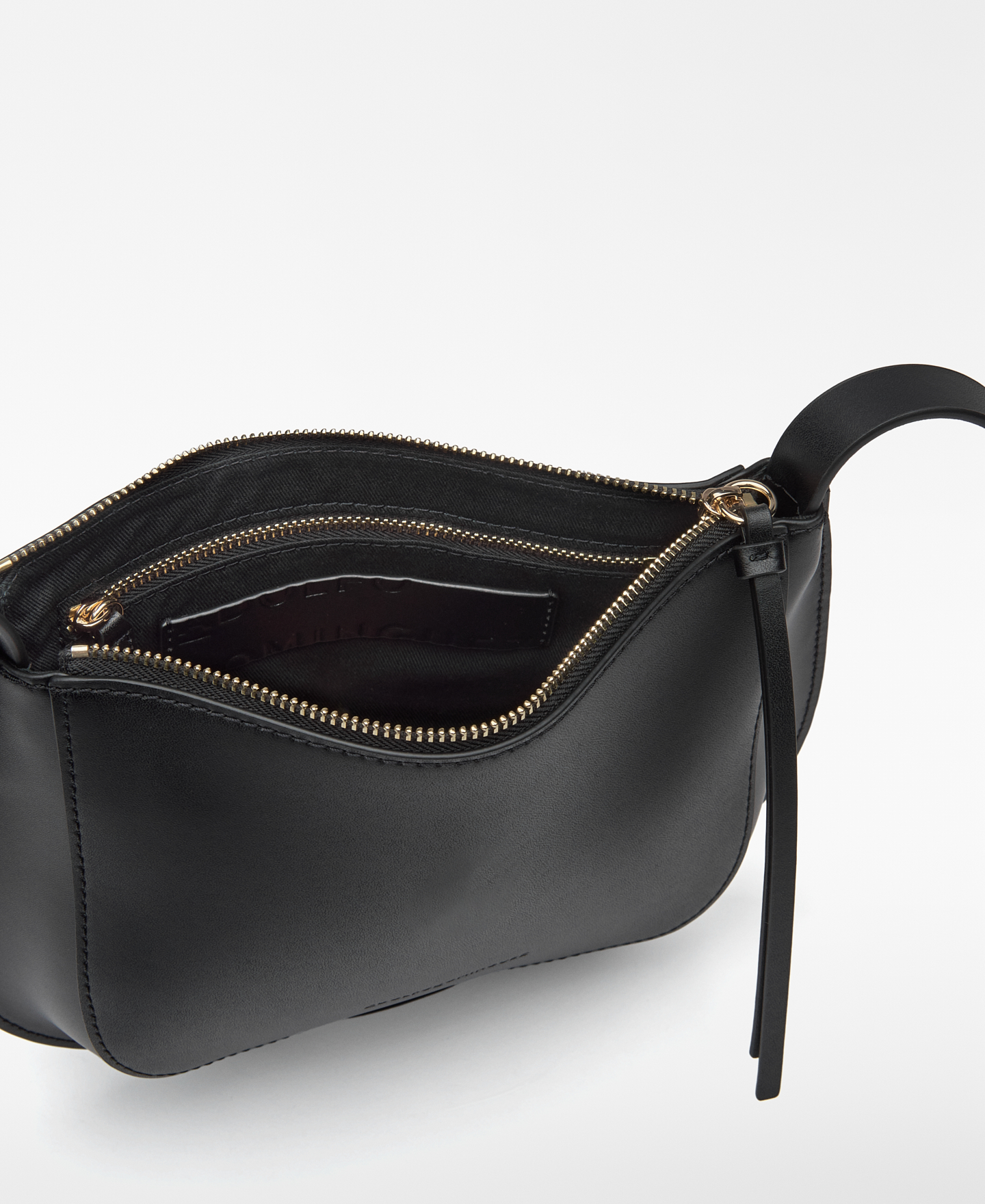 Bandolera piel responsable negro mujer image number 7