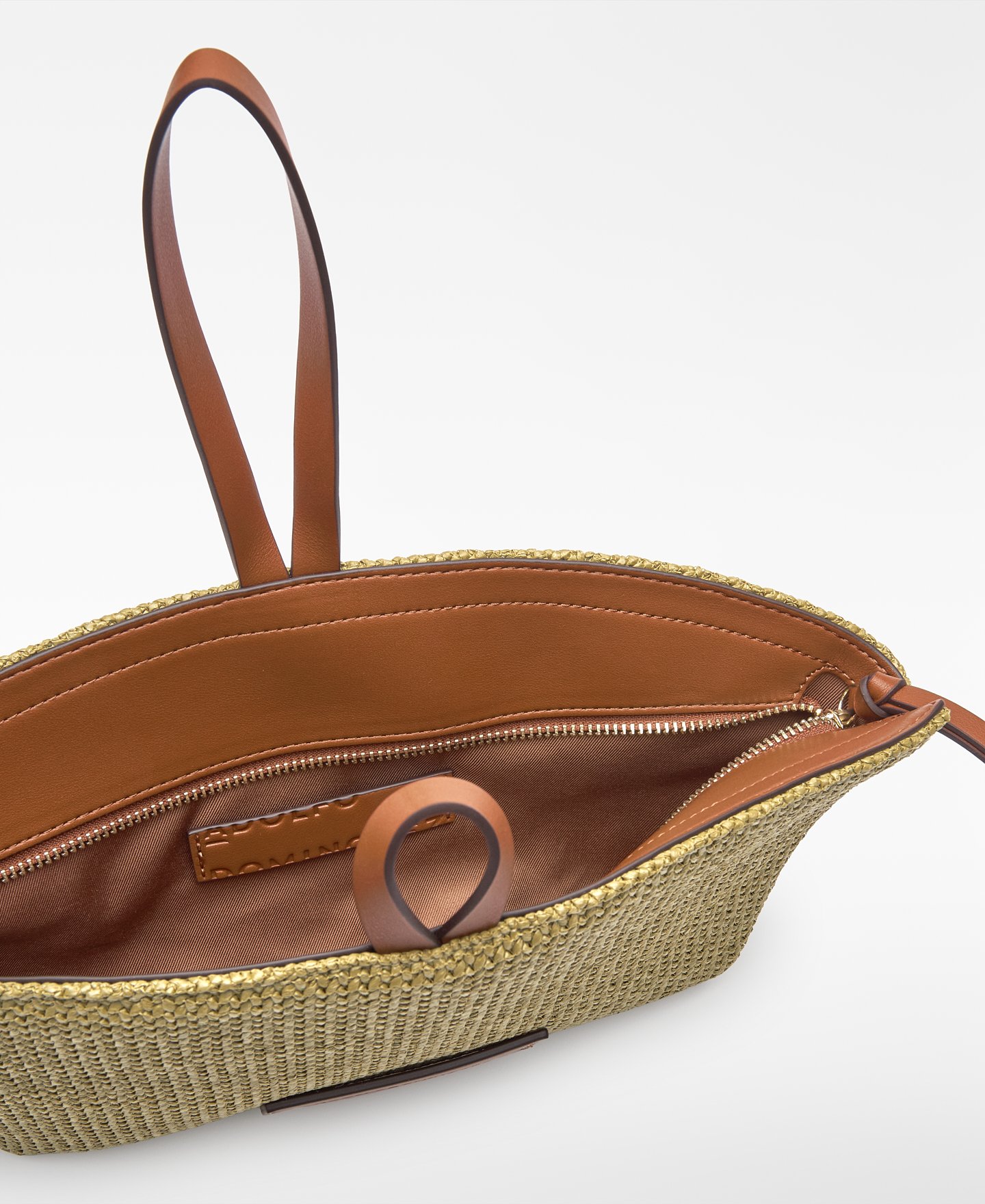 Eclipse raffia texture mini bag image number 1