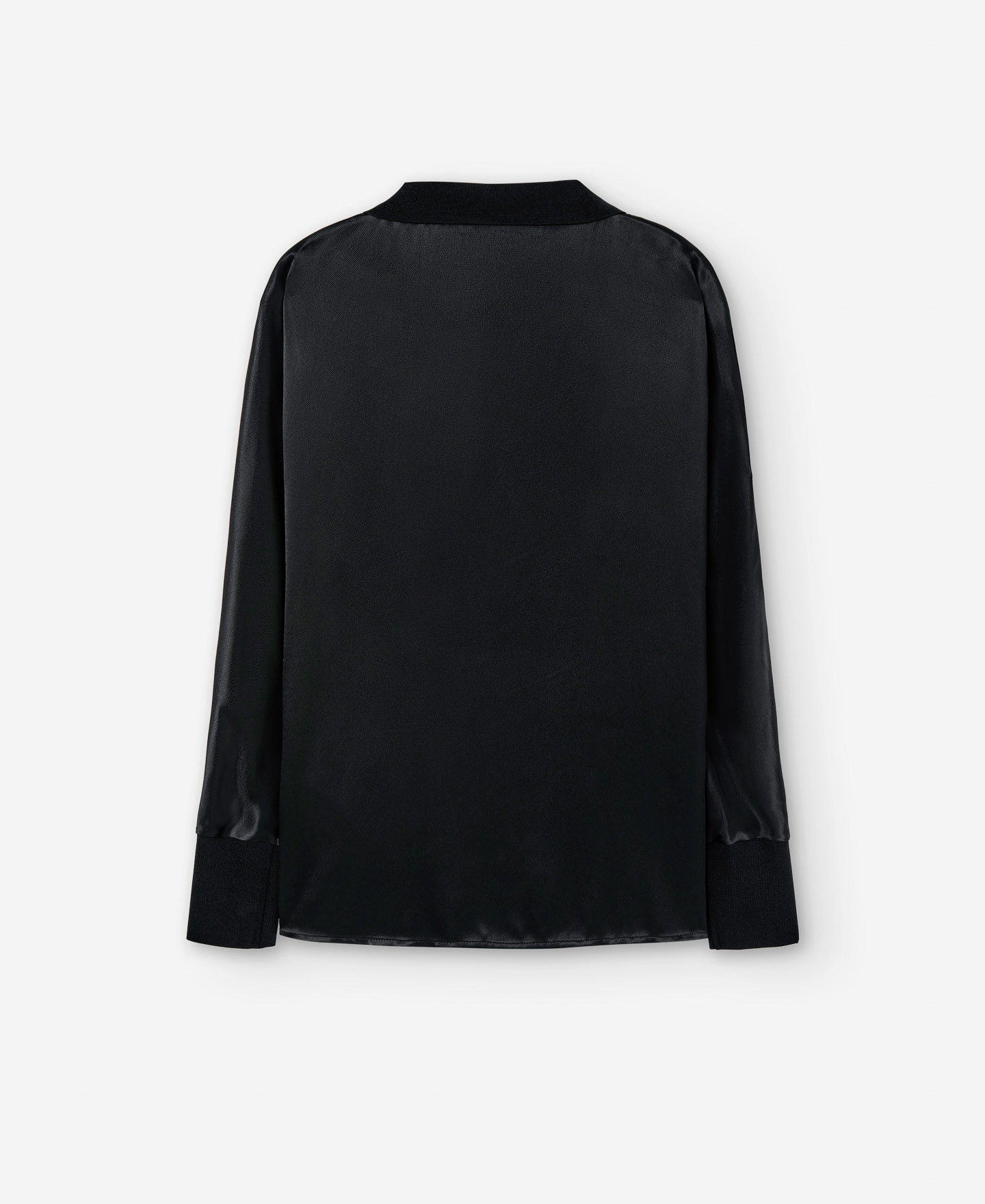 Blusa cuello polo en punto de viscosa image number 5