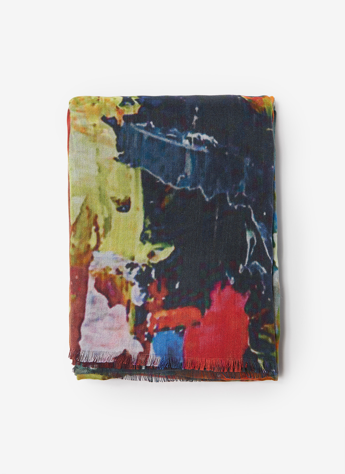 Modal foulard with multicolour print image number 0