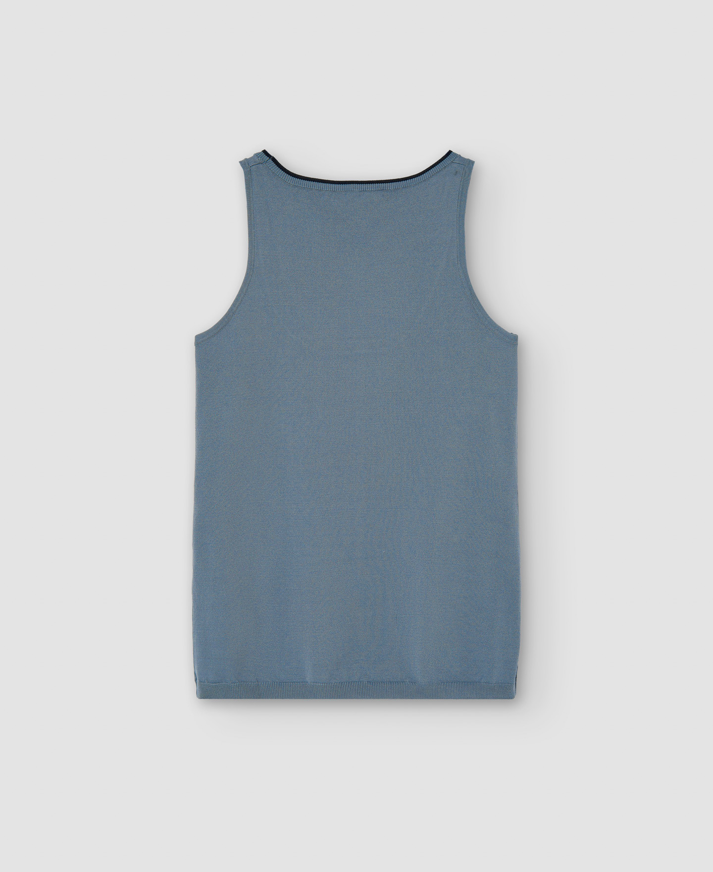 Recycled nylon round neckline top image number 5
