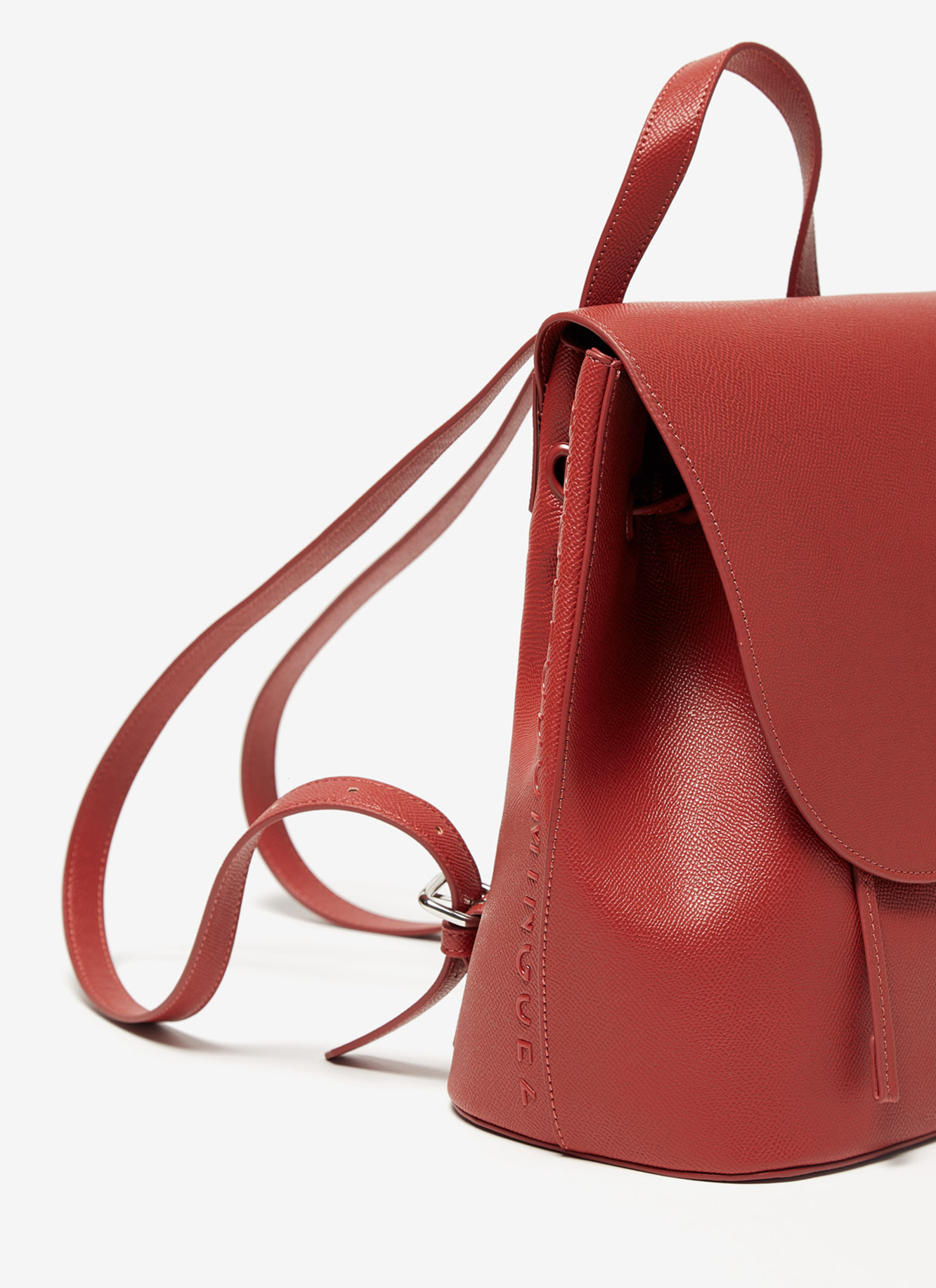 Faux saffiano backpack image number 2