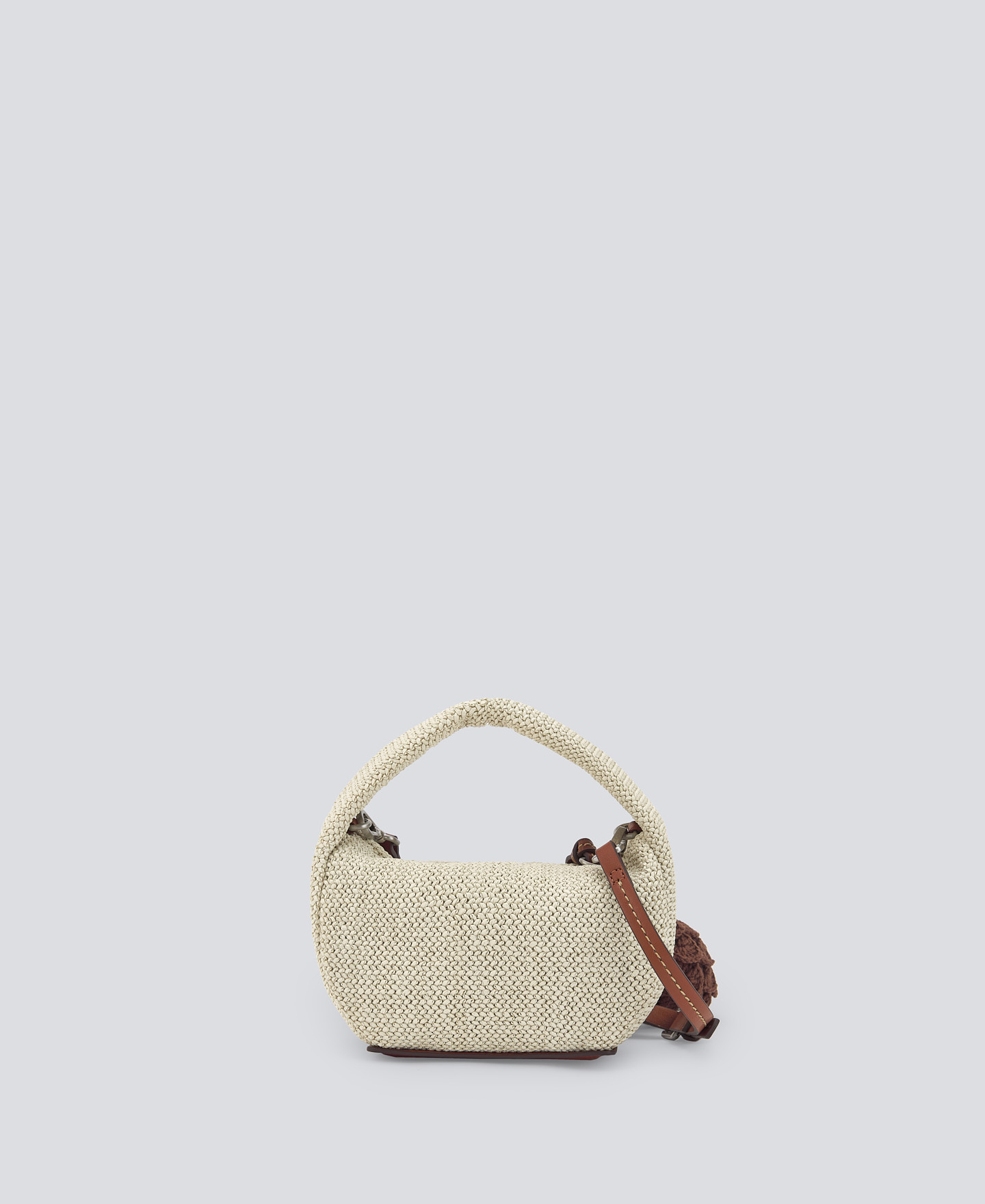 Braided mini hobo bag woman image number 1