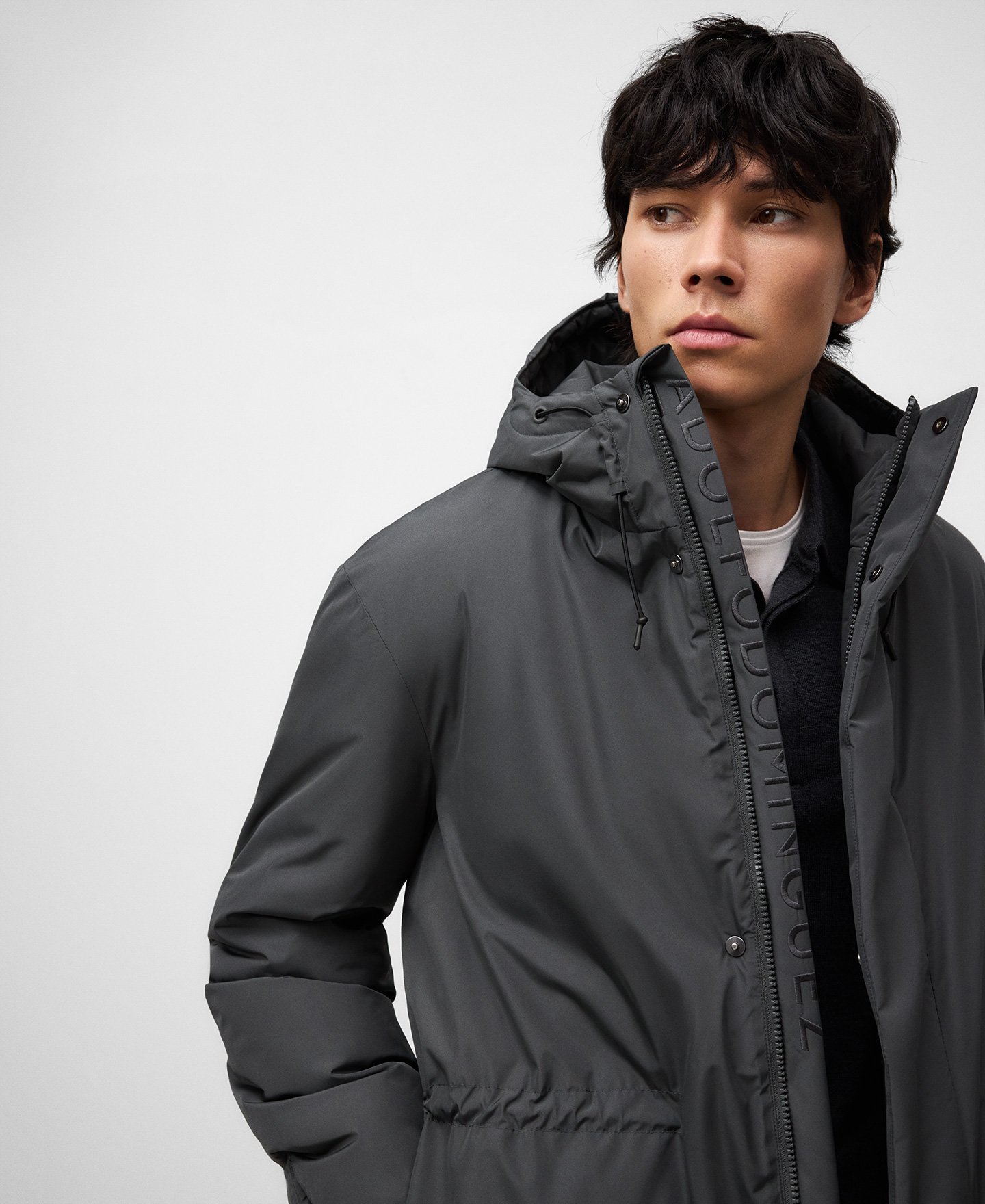 Padded parka with hood man image number 3