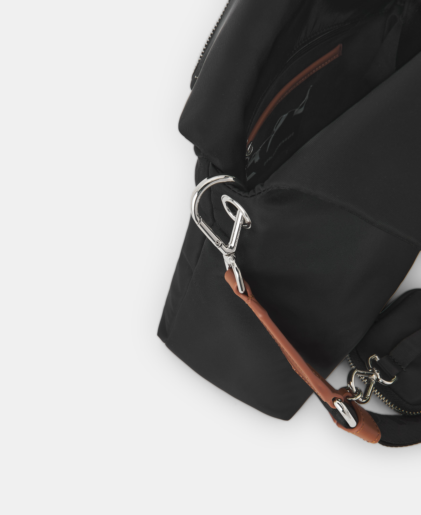 Nylon crossbody with zip closure image number 2