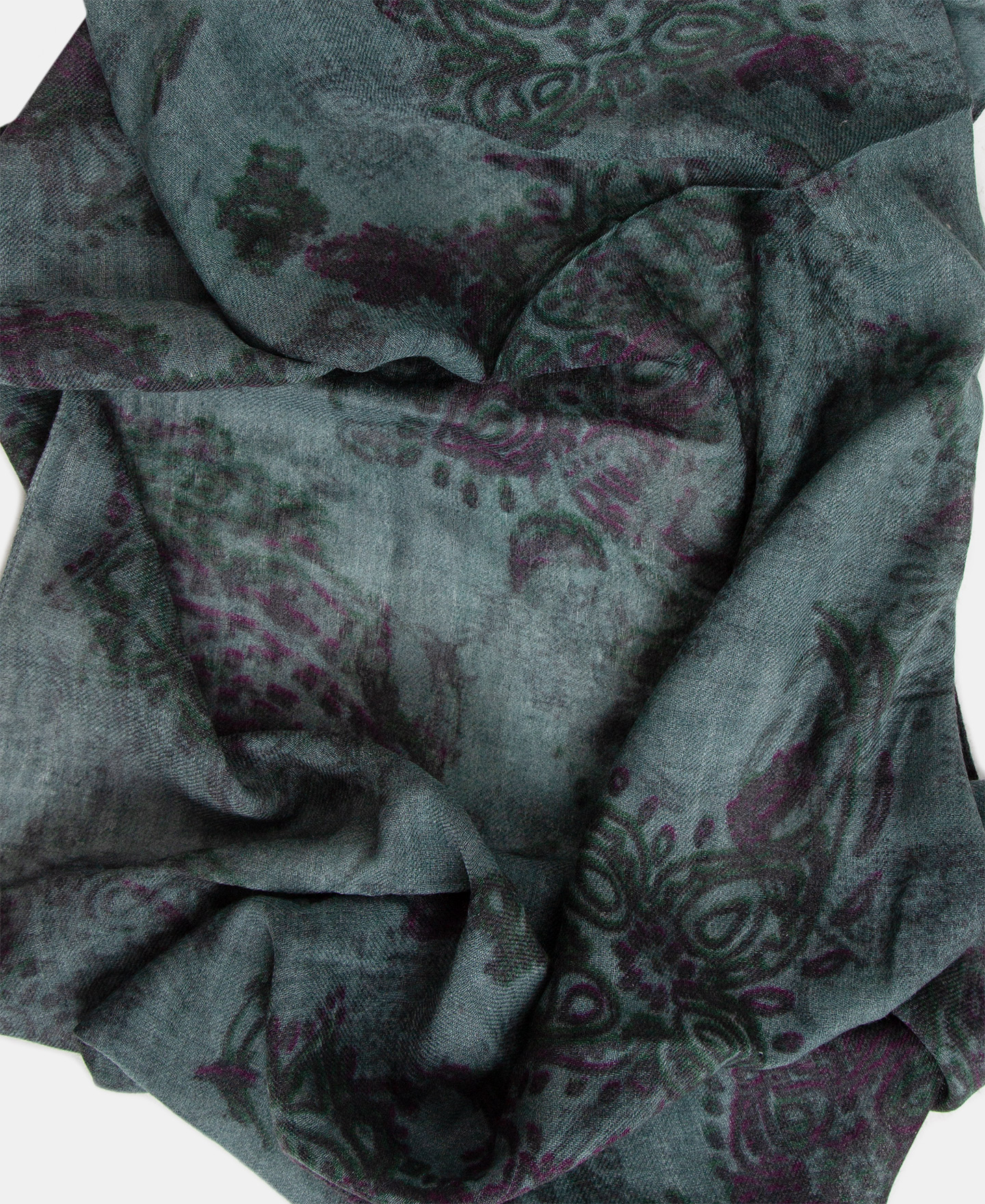 Merino wool printed scarf image number 2
