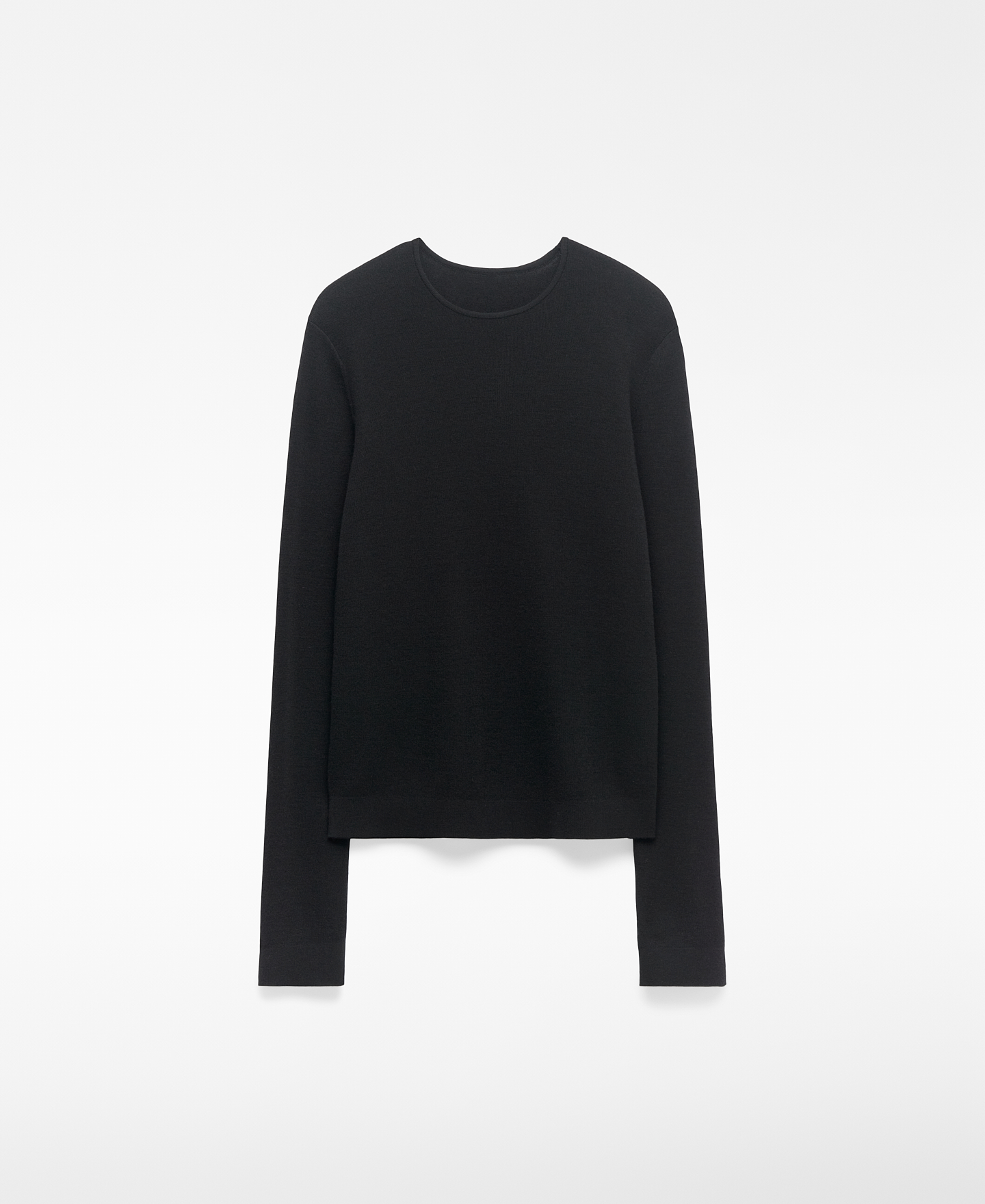 Jersey cuello caja lana merino mujer image number 5