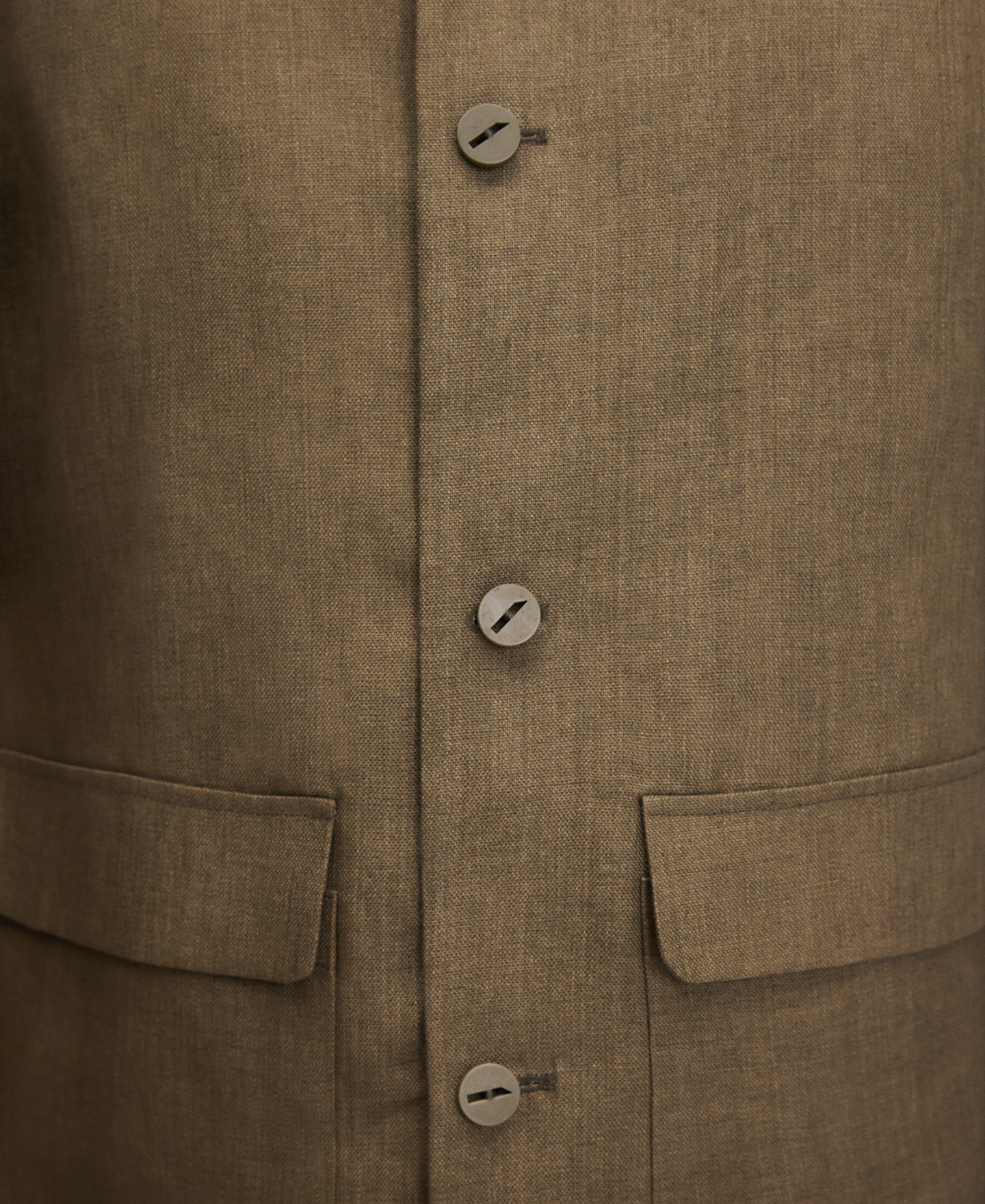 Blazer col mao en lin europ&eacute;en image number 3