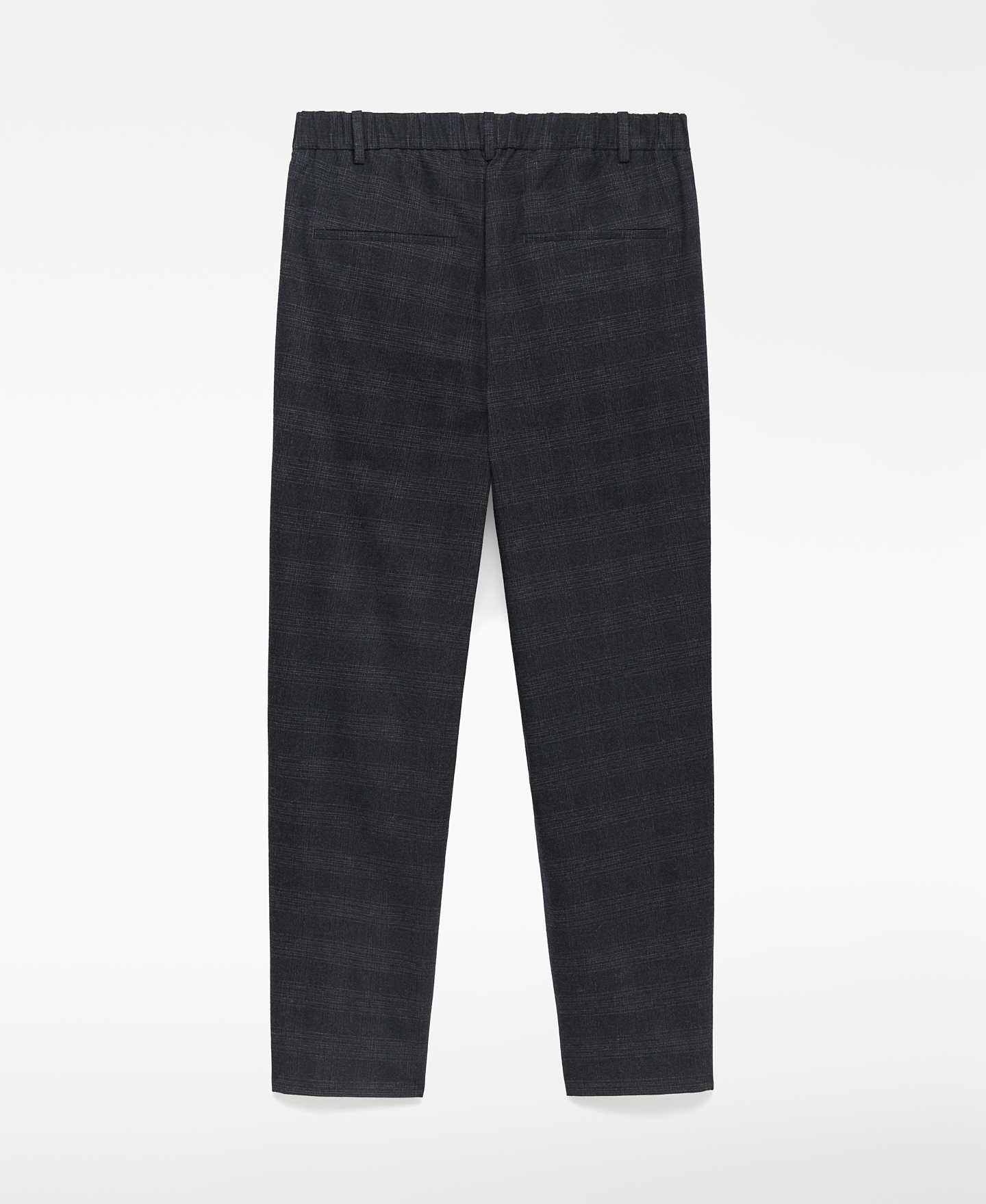 Relaxed fit checkered trousers man image number 5