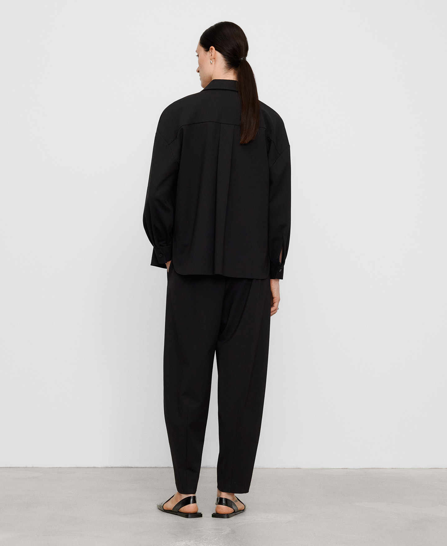 Spread collar loose shirt image number 2