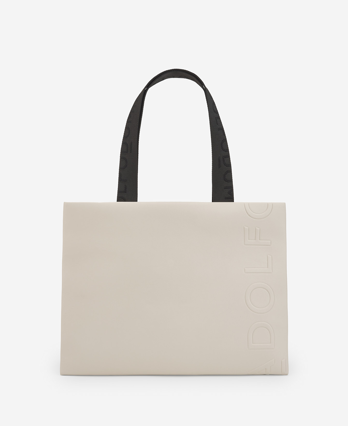 Bolso blanco poliéster reciclado mujer image number 0