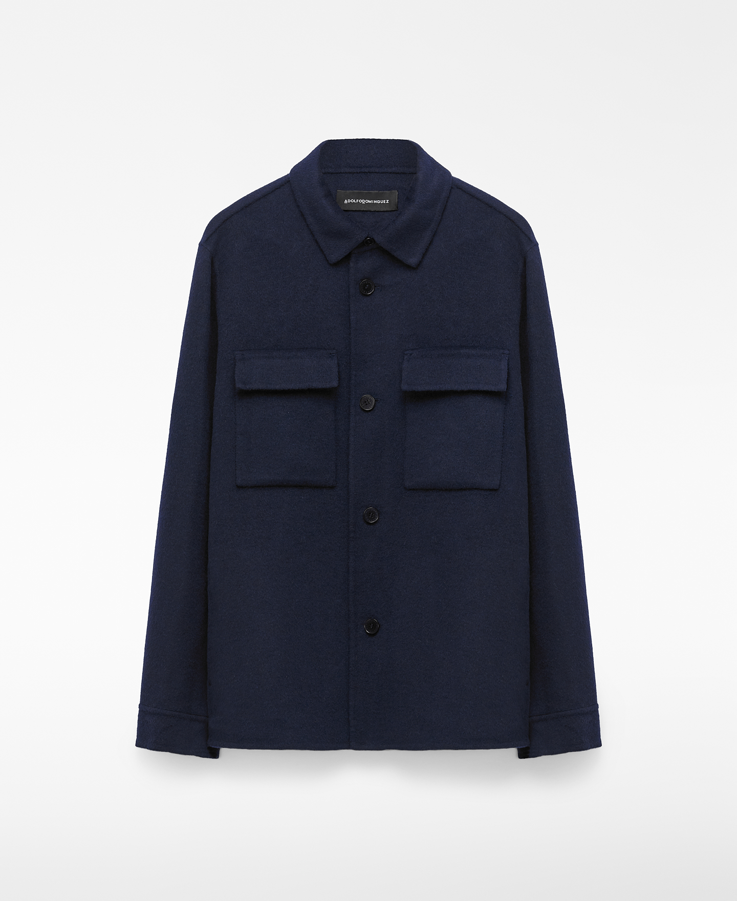 Double-faced overshirt with pockets image number 0