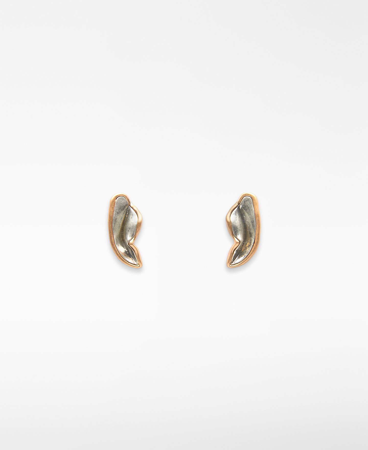 Double-lacquered leaf earrings woman image number 0