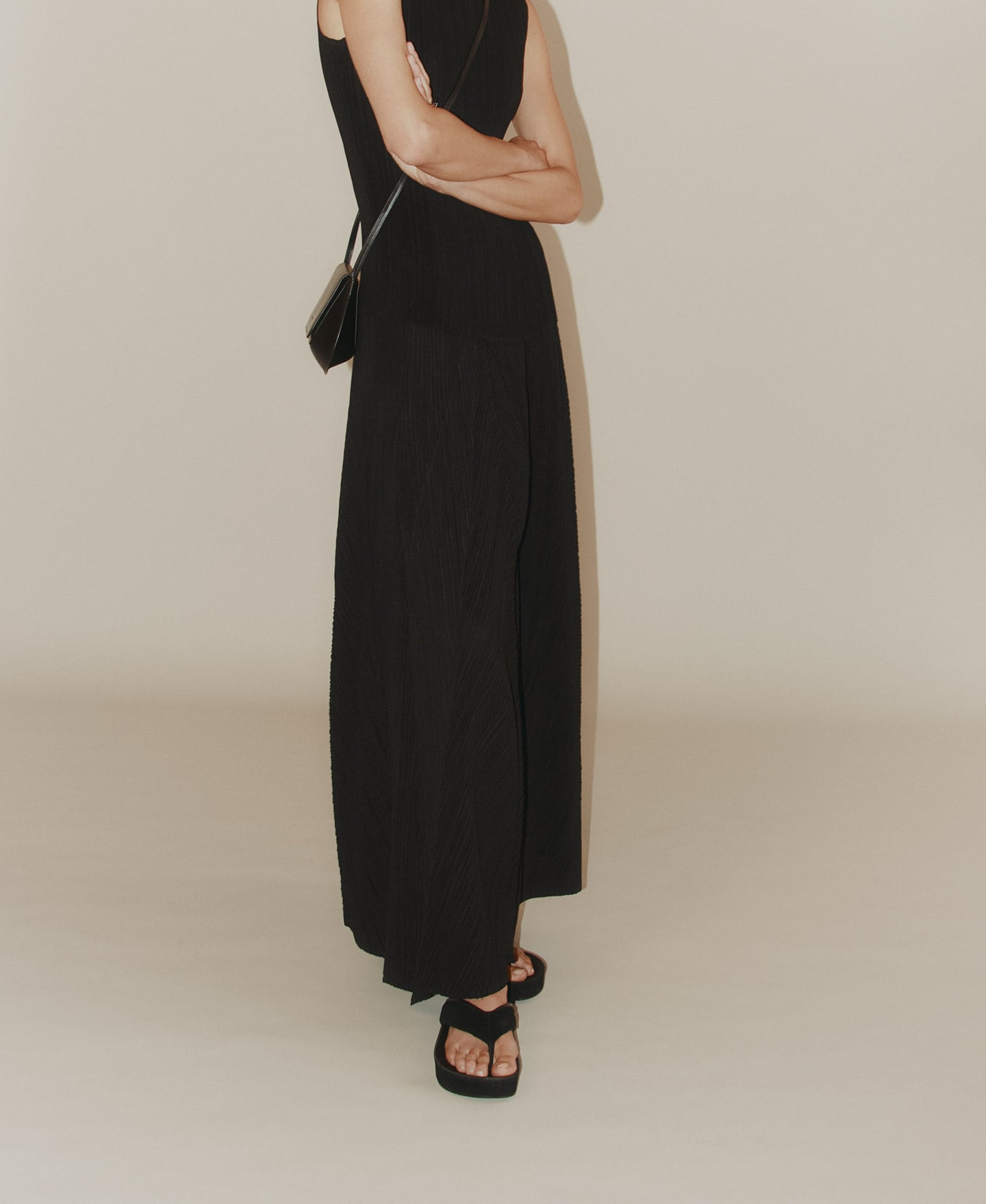 Crinkle palazzo trousers image number 2