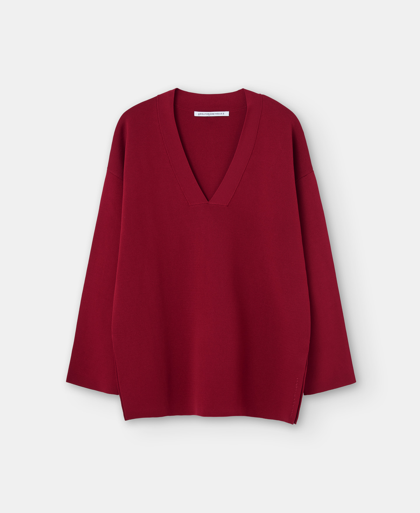 Recycled nylon V-neck sweater image number 4