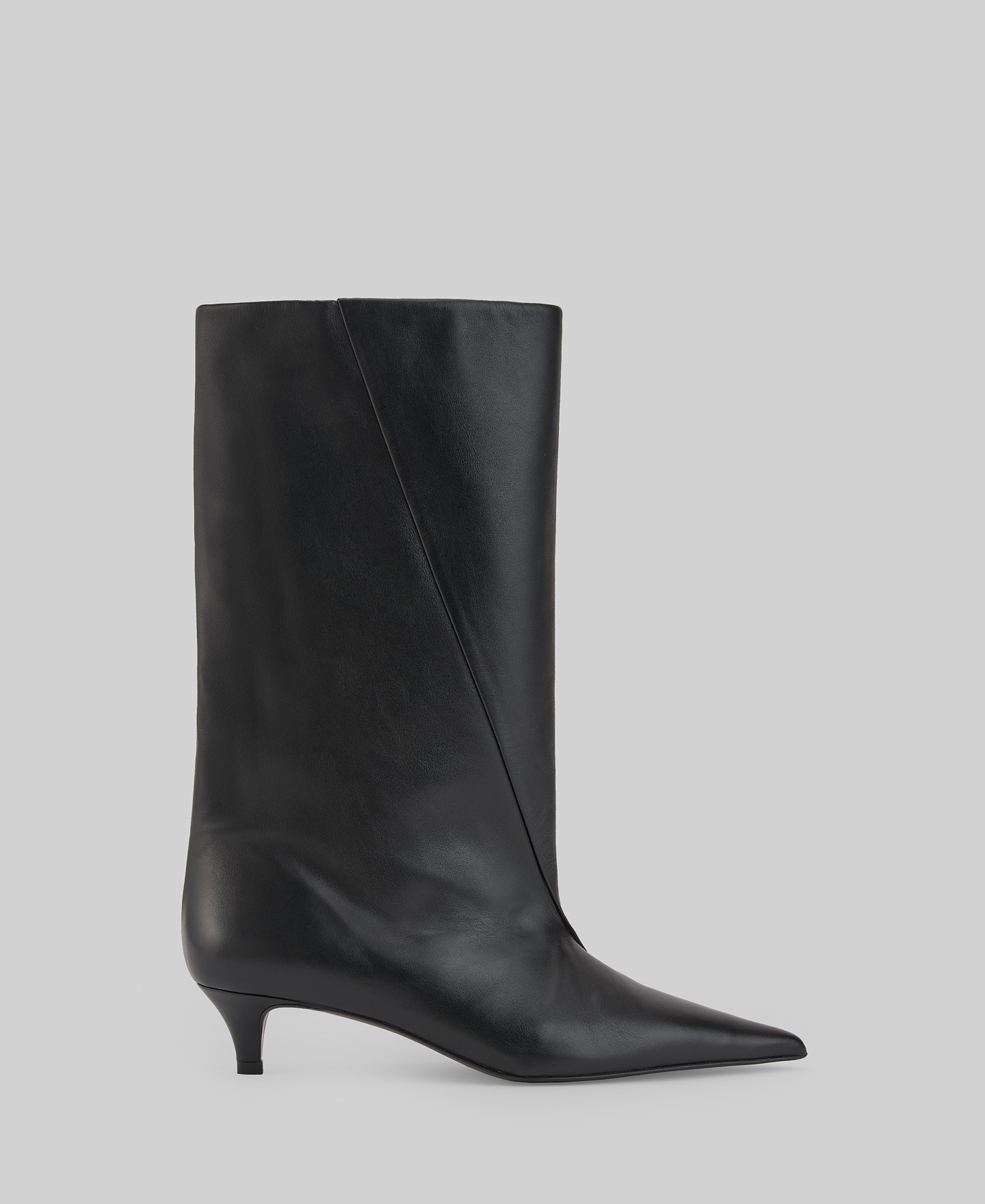 Responsible leather mid-calf boot woman image number 0