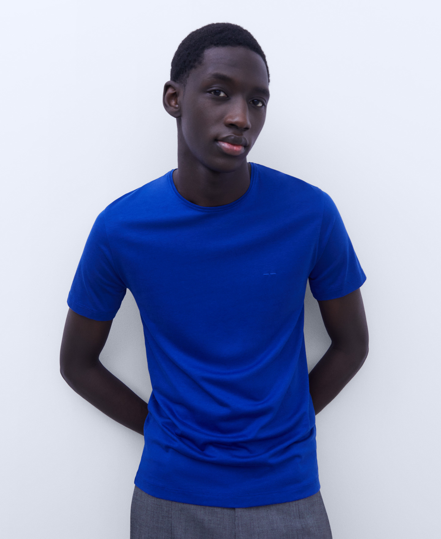 Lyocell and cotton T-shirt image number 0