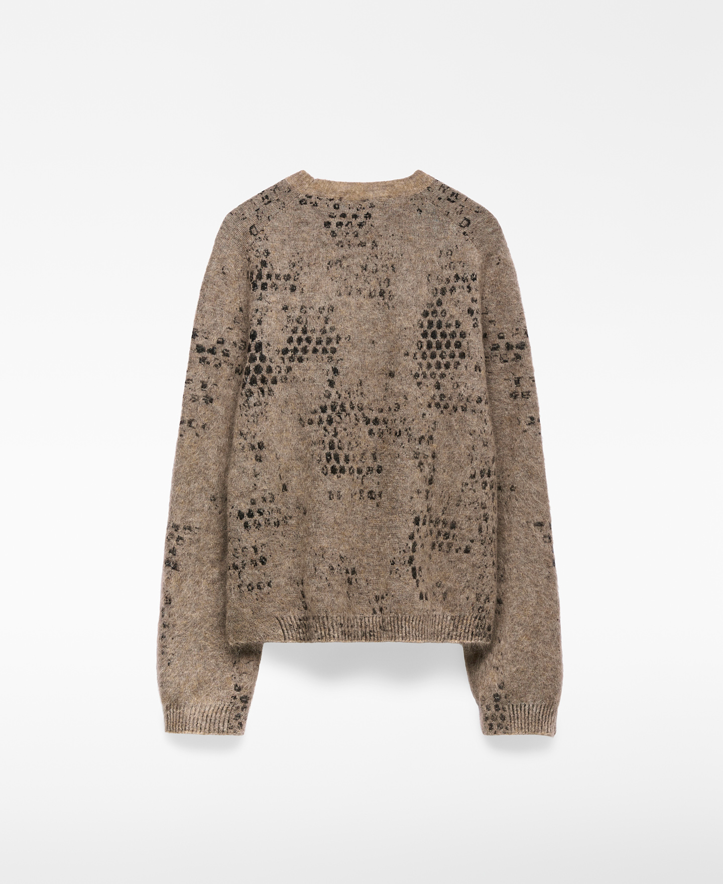 Kurz geschnittener Jacquard-Strickpullover für Damen image number 5