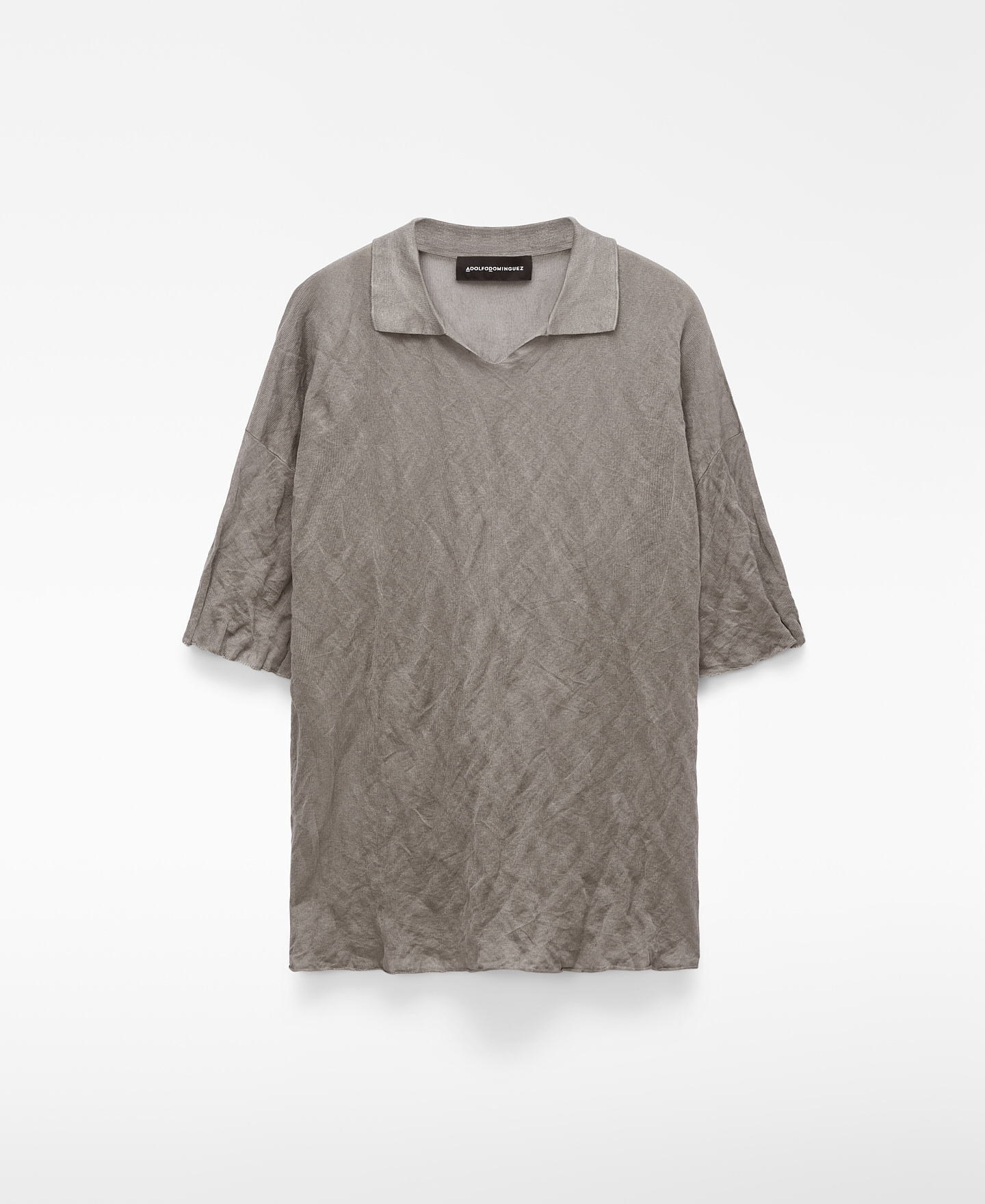 Polo efecto arrugado punto image number 4