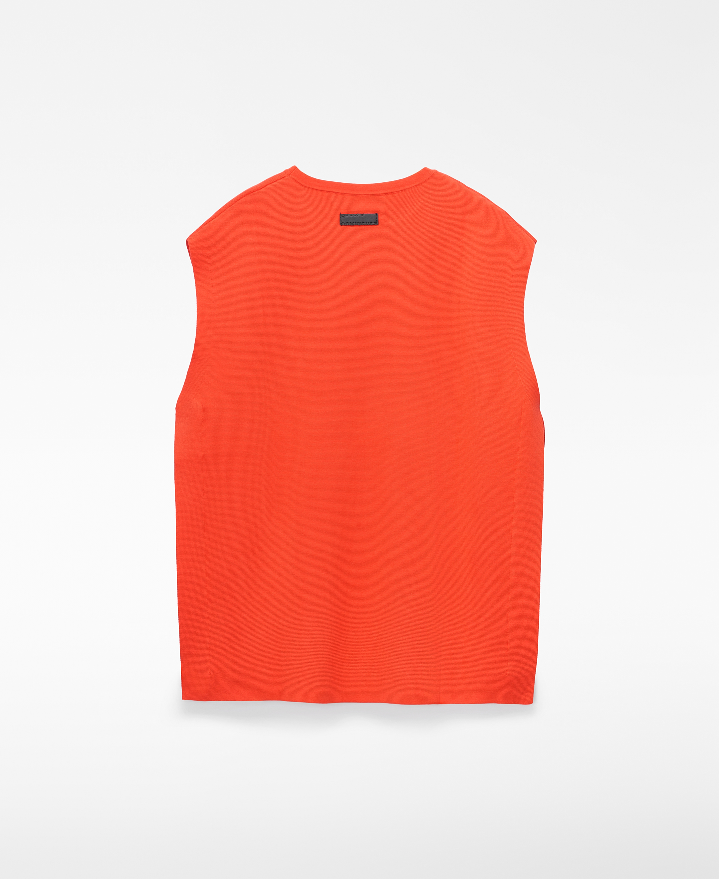 Crew collar knit vest image number 5