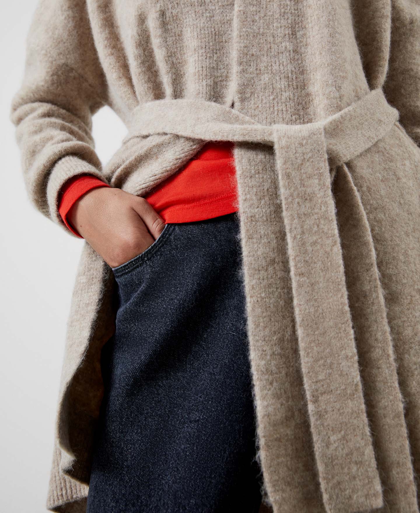 Chaqueta en nailon, alpaca y merino image number 3