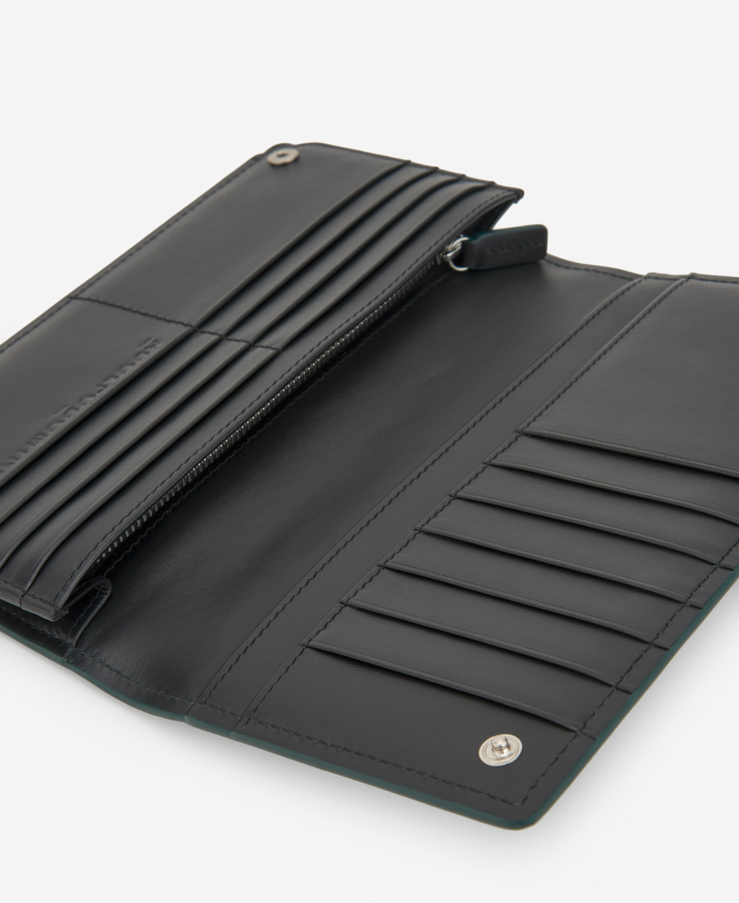 Responsible black leather wallet women image number 2