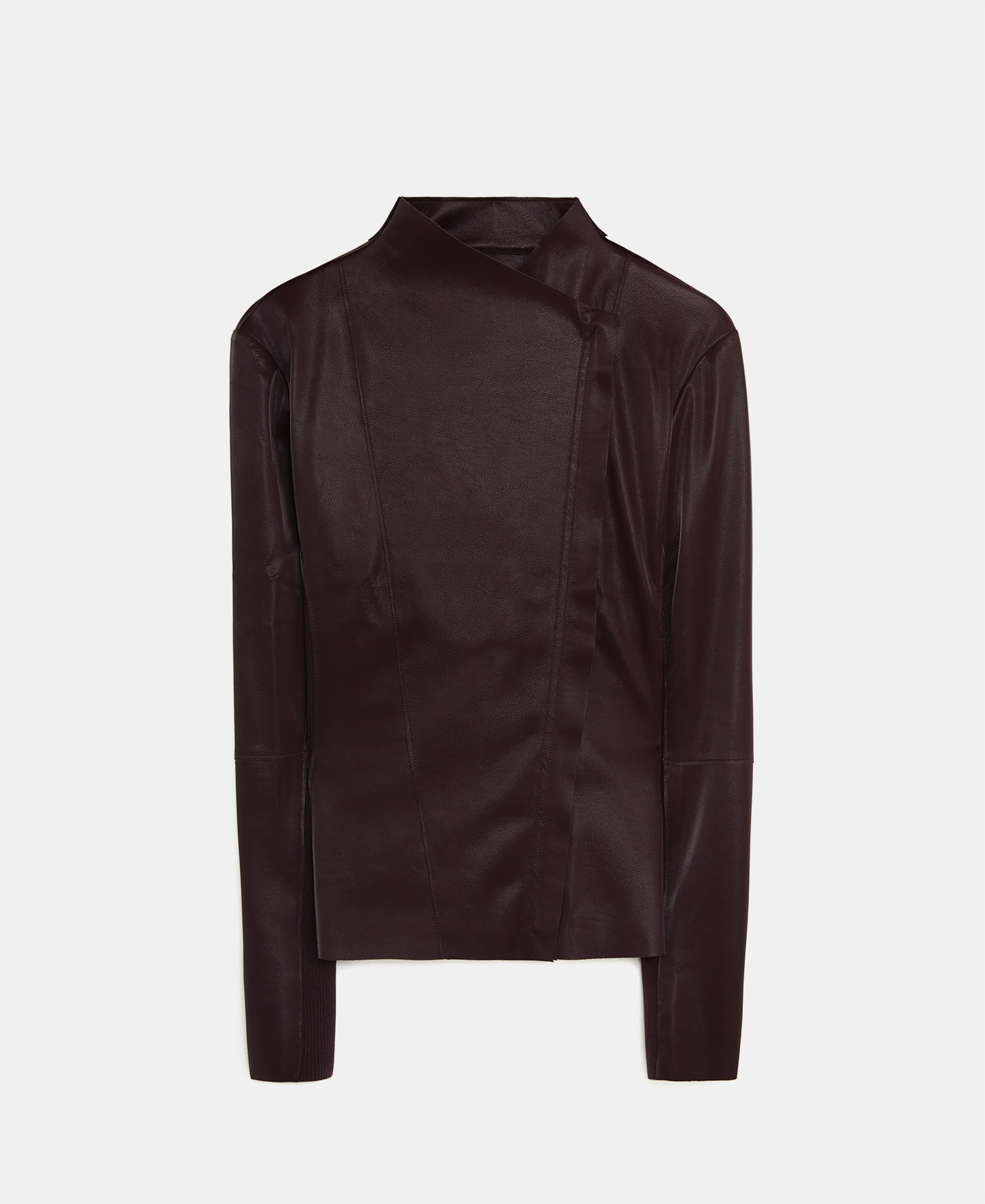 Eco-leather biker jacket image number 6
