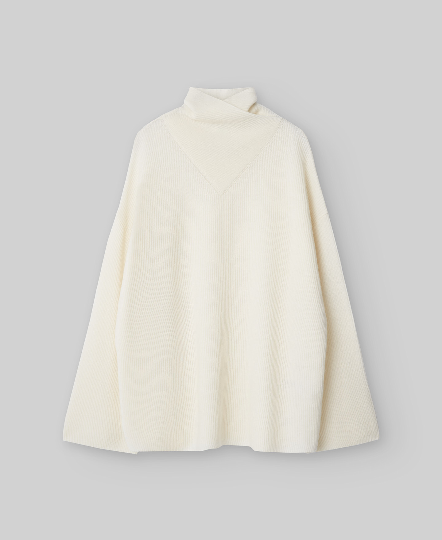 Jersey cuello chimenea cruzado mujer image number 4