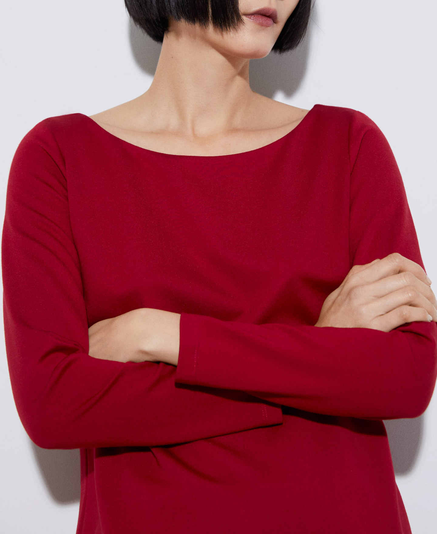 Viscose crew neckline t-shirt image number 3