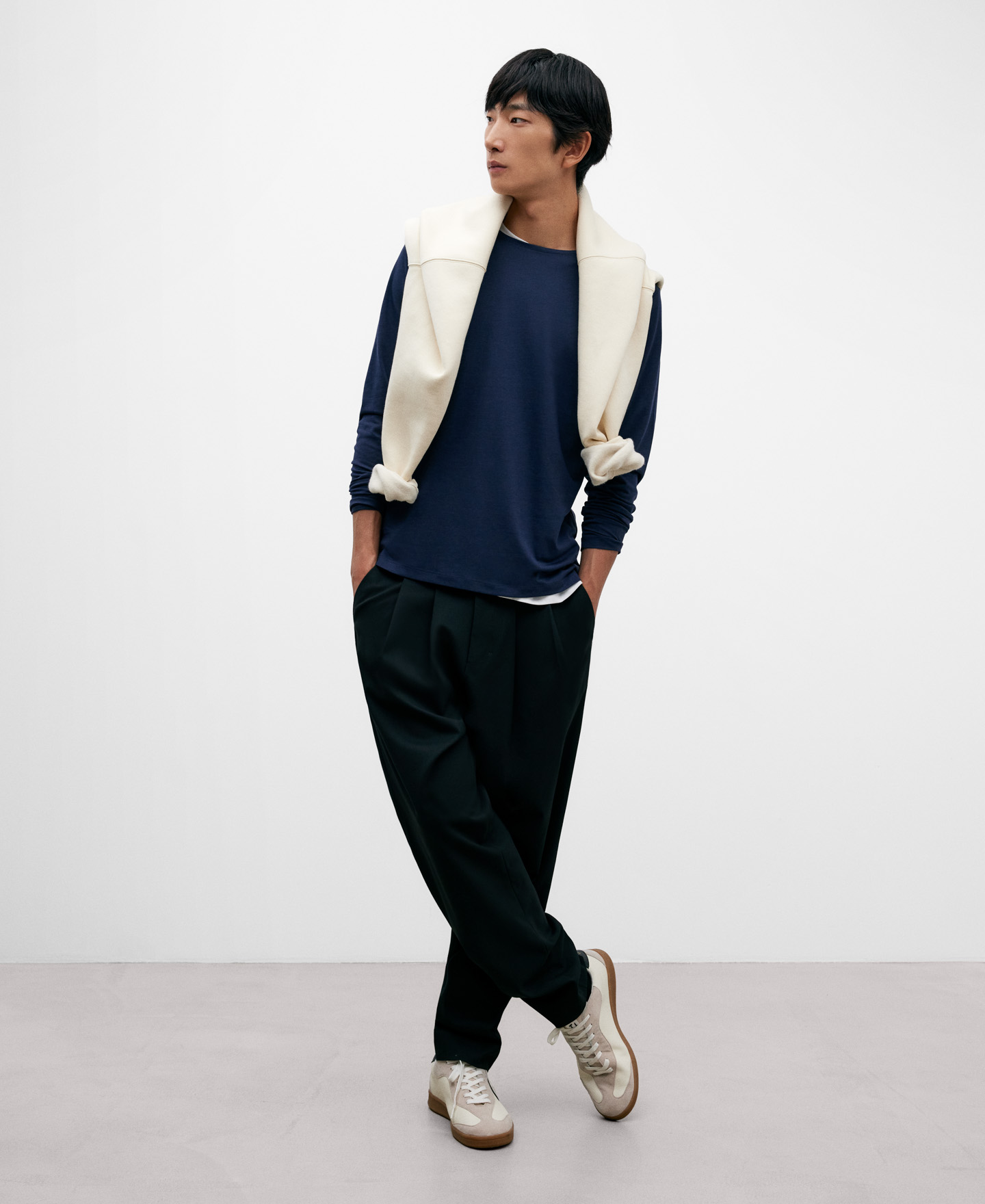 Lyocell regular fit T-shirt for men image number 1