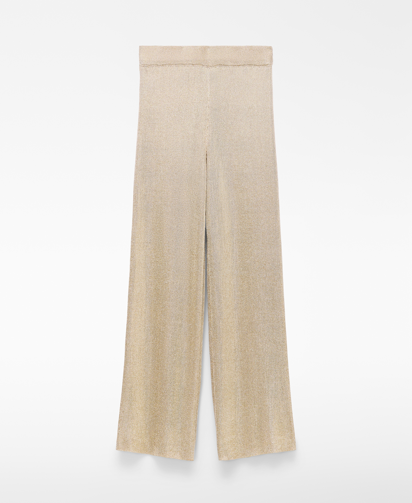 Metallic knit trousers image number 4