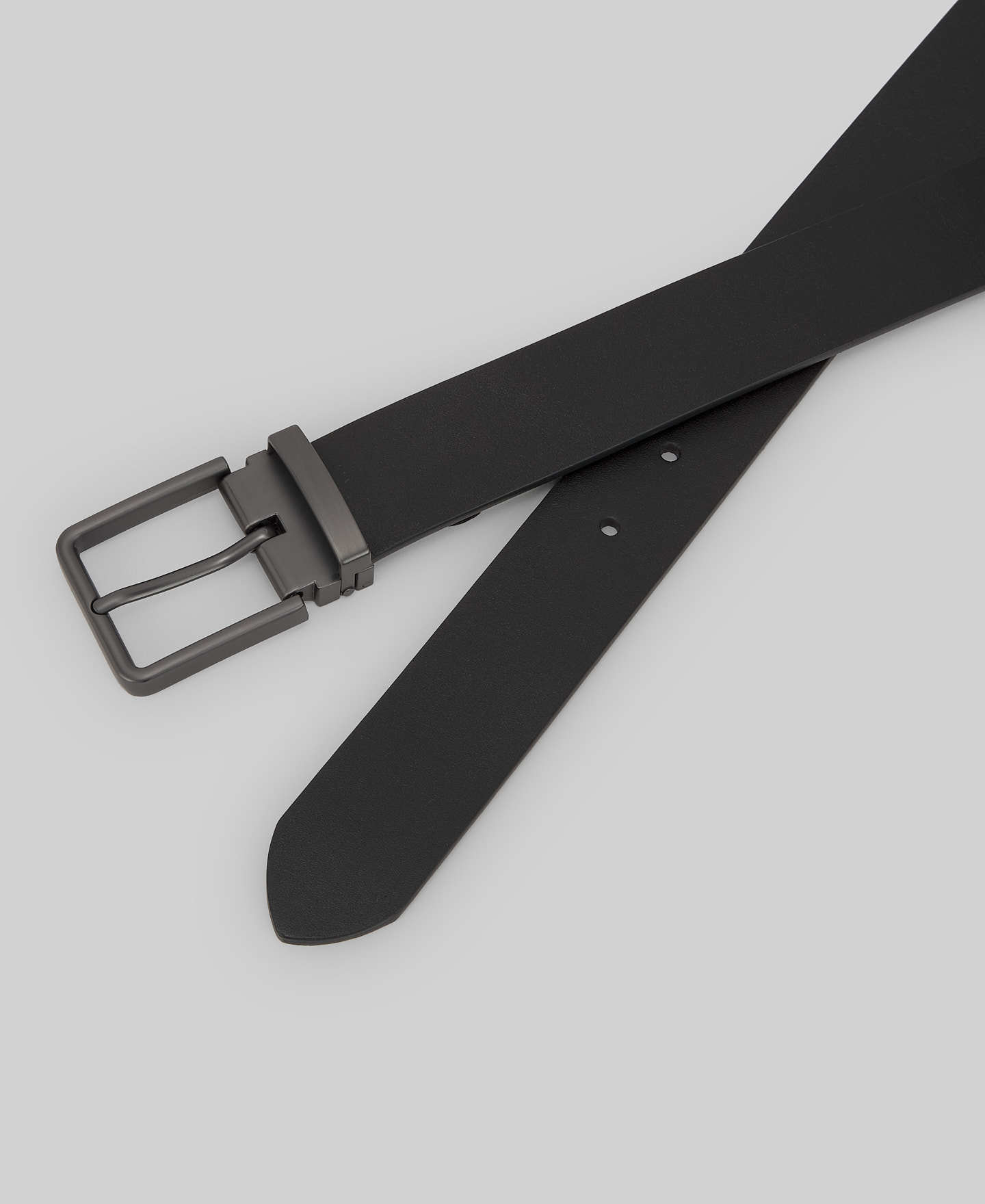 Leather belt with logo man image number 2