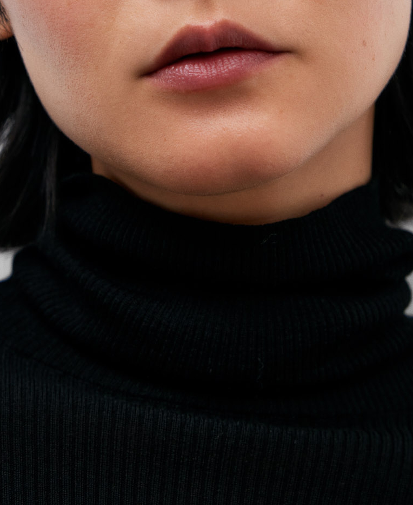 Merino wool ribbed sweater for women image number 3